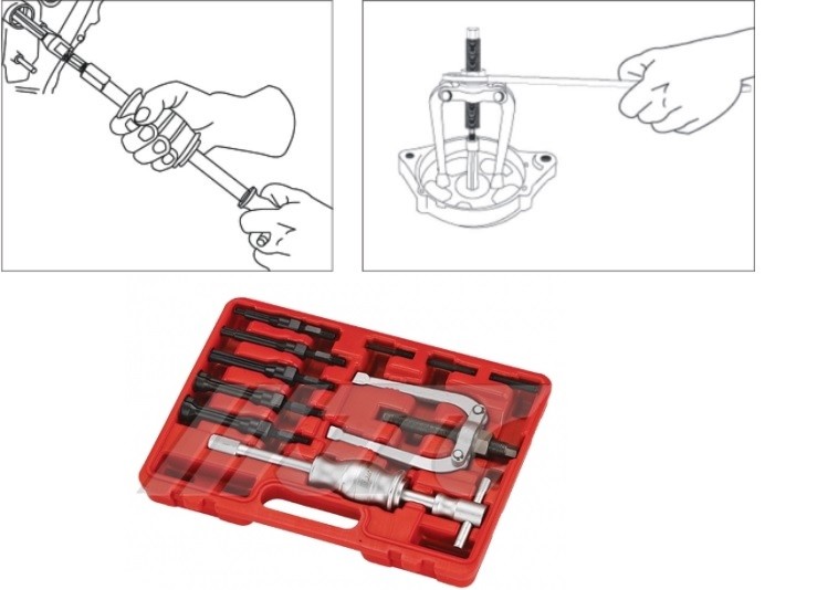 JTC INTERNAL BEARING REMOVER SET CAPACITY 8~34MM, JTC TOOLS # 4672