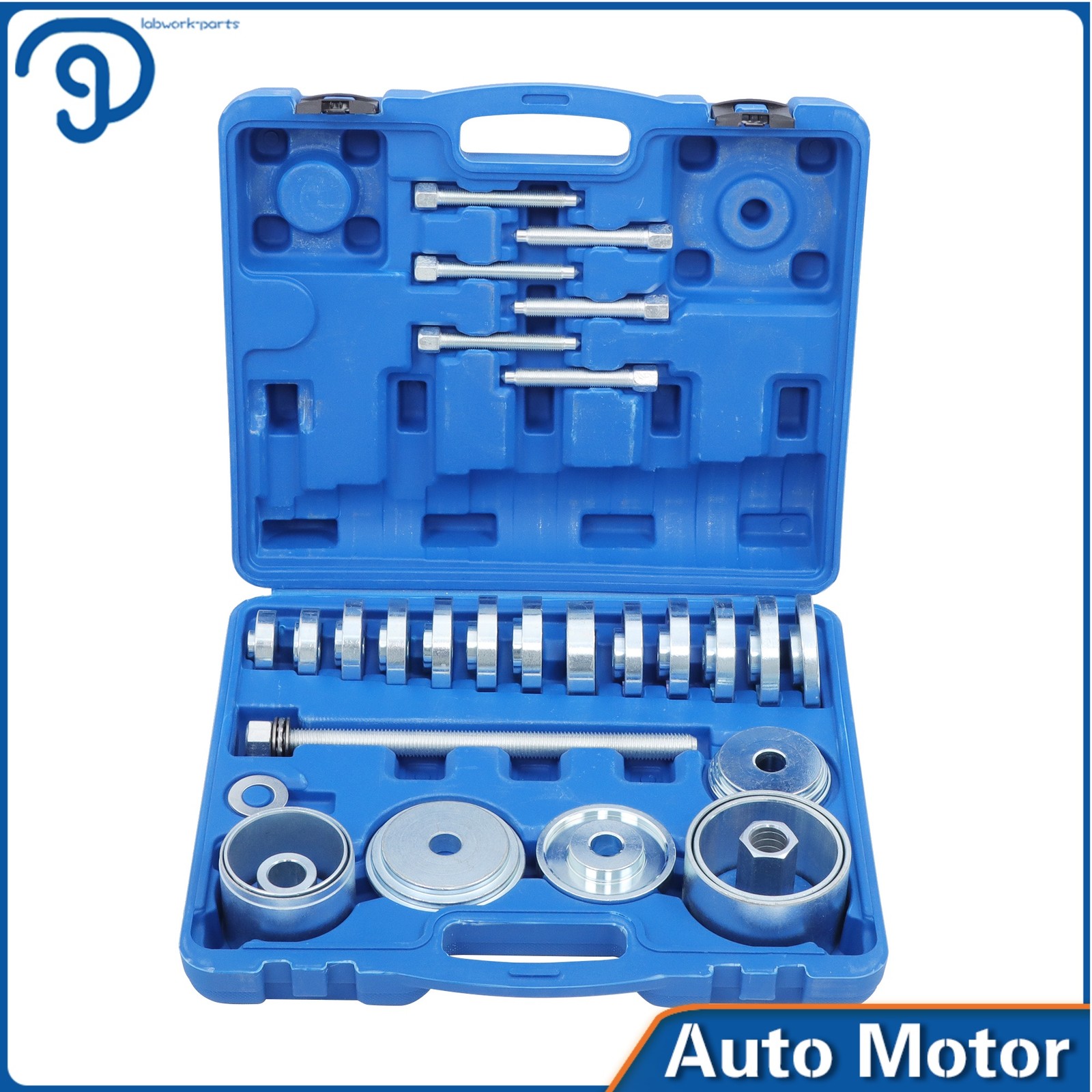 31Pcs Front Wheel Drive Hub Bearing Puller Remover Install Removal Tool Kit Set