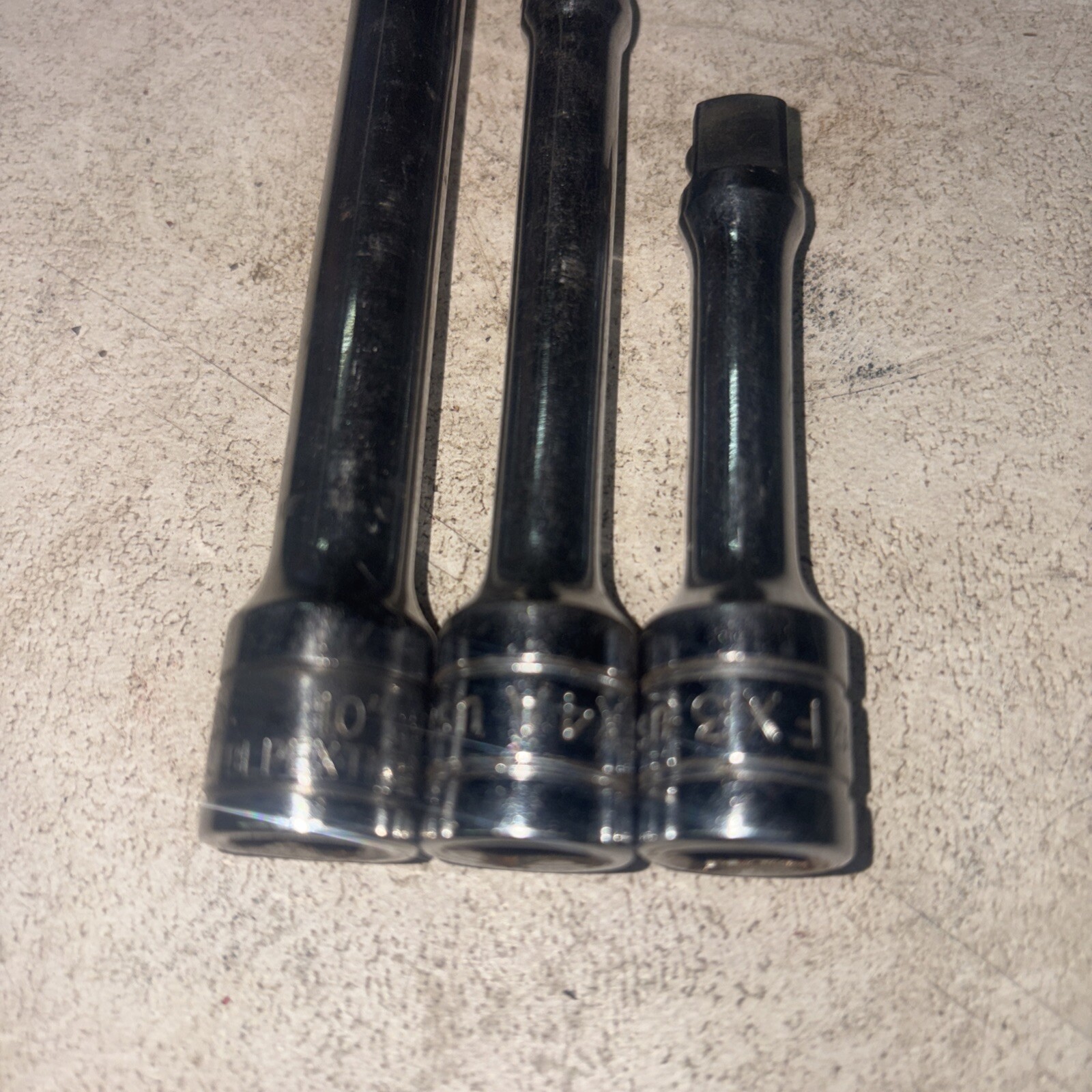 Lot Of 3 Extensions Snap-on Tools FX4A, Fx3 And Blue Point Pextk3810