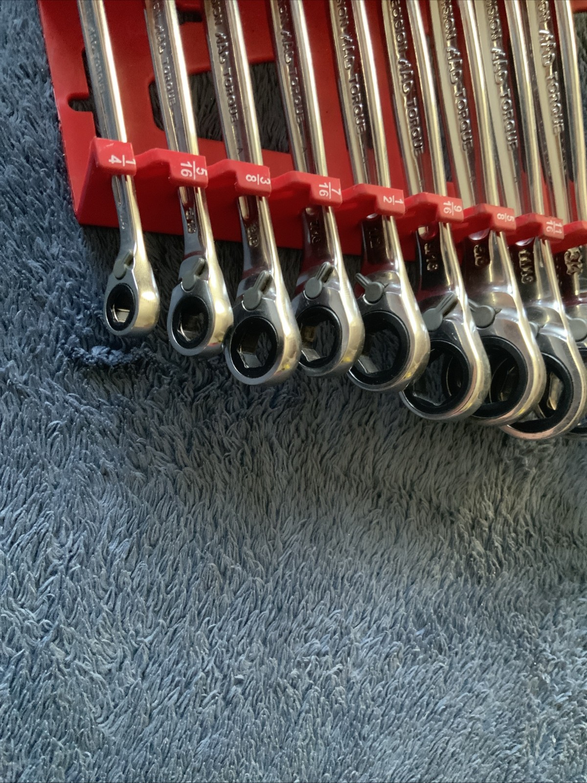 Mac Tools Ratcheting Precision Torque Wrench Set…sae….missing1..….12pc Set