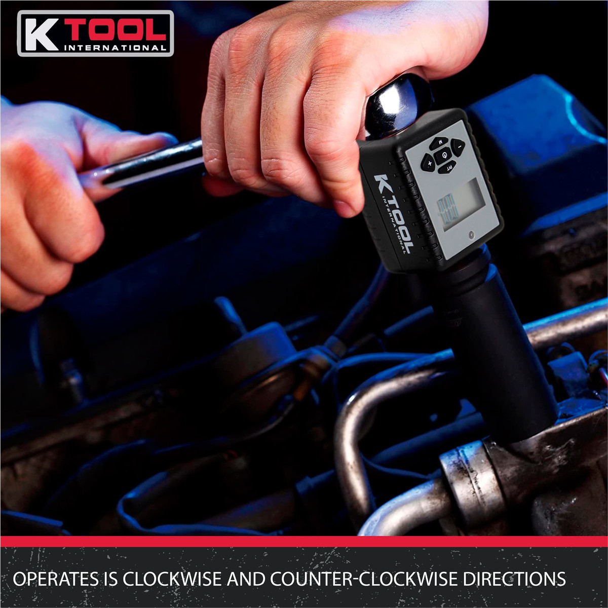 K Tool International 72138 Digital Torque Adapter 1/2 Drive 29.5 to 147.5 ft lbs