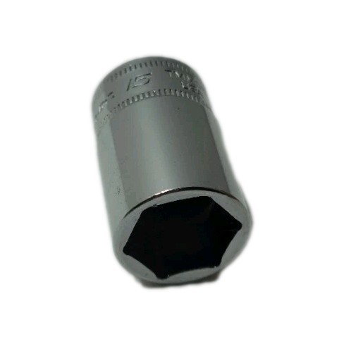 Snap-on Tools USA NEW 1/4″ Drive 15mm 6 Point Semi Deep Chrome Socket TMMS15