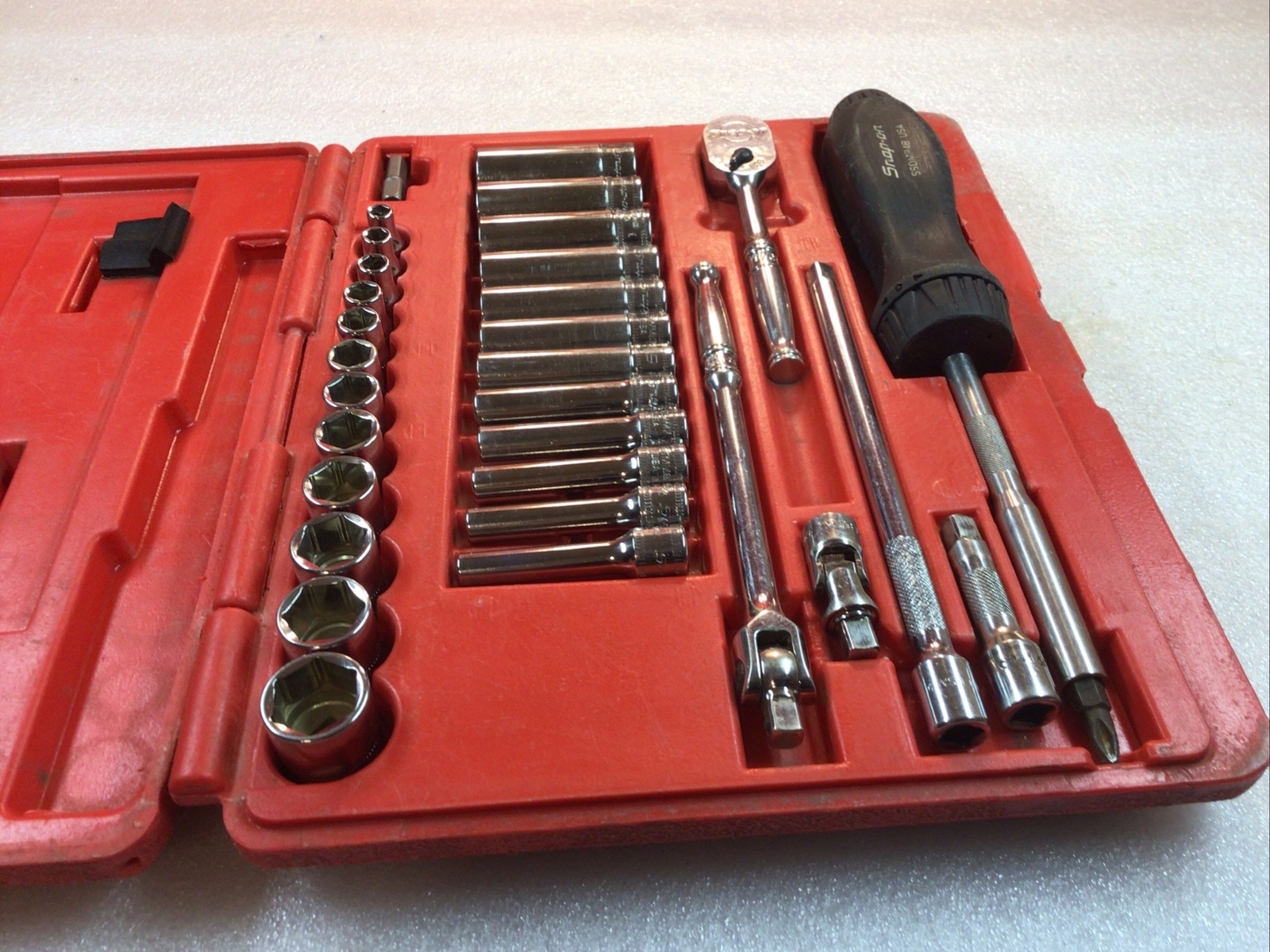 Snap On#131TMPB-31Pc.1/4”Dr.,6 Pt. Metric Deep/Shallow Gen. Svc. Socket Set-MINT