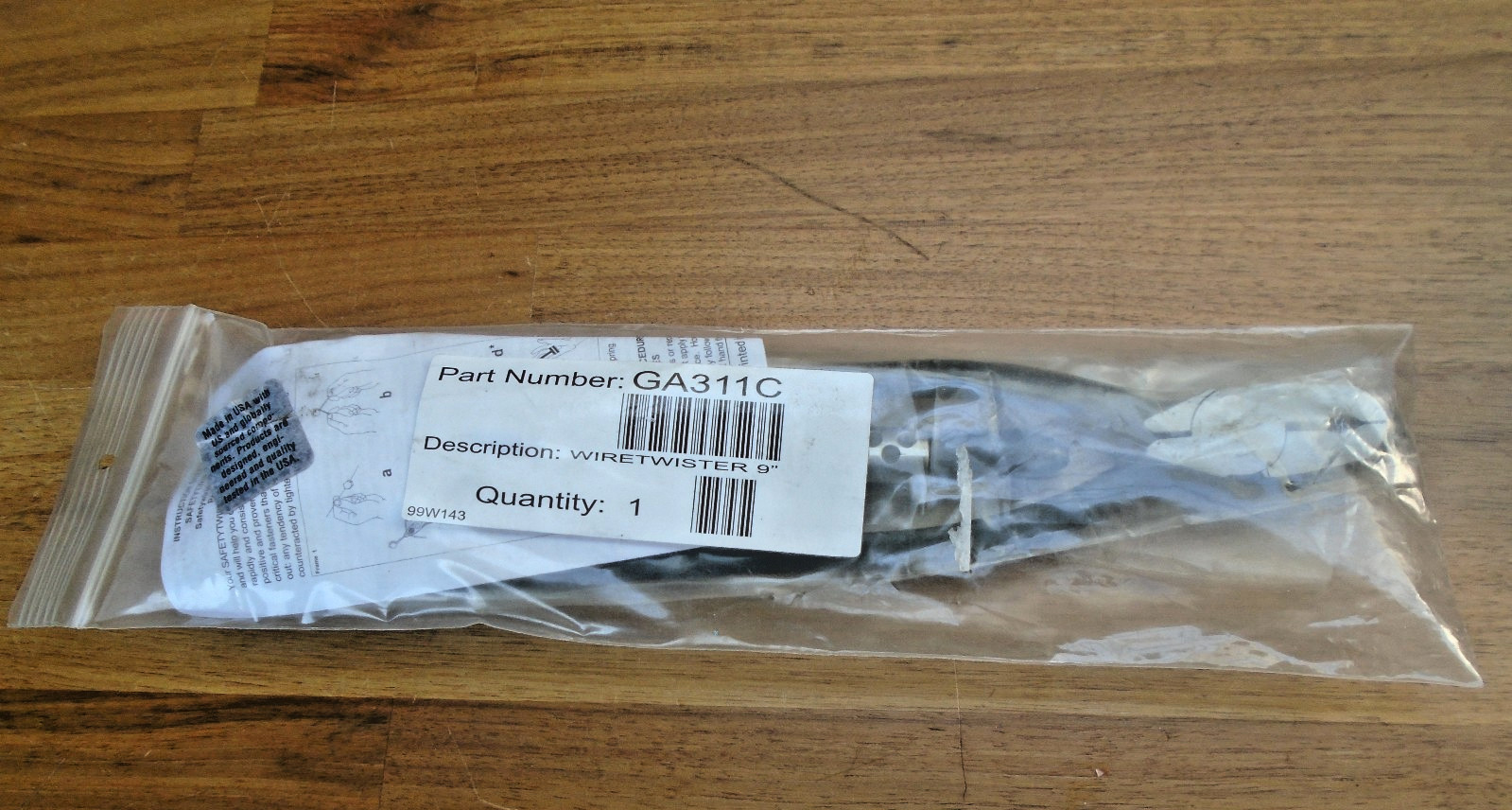 Blue Point safety twist tie wire twisters cable pliers cutters GA311C USA – NEW