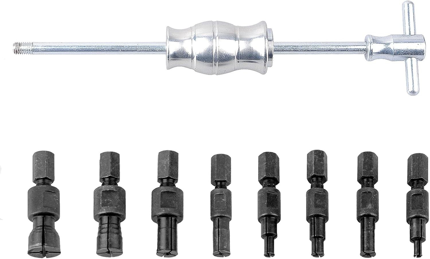 9Pcs Blind Hole Collet Bearing Puller Set Internal Remover | 8 Expandable Col…