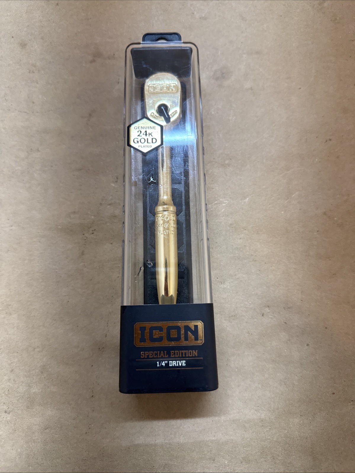 Icon 1/4″ Drive Professional Special Edition 24K Gold Plated Ratchet 59786