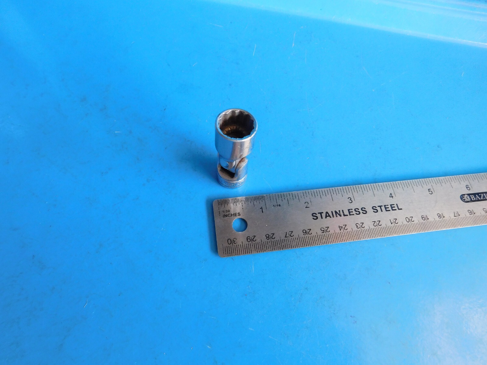 USED ,SNAP ON TOOLS «14 MM» 3/8 IN. DR. UNIVERSAL 12 PT. SOCKET, PART #FU14M