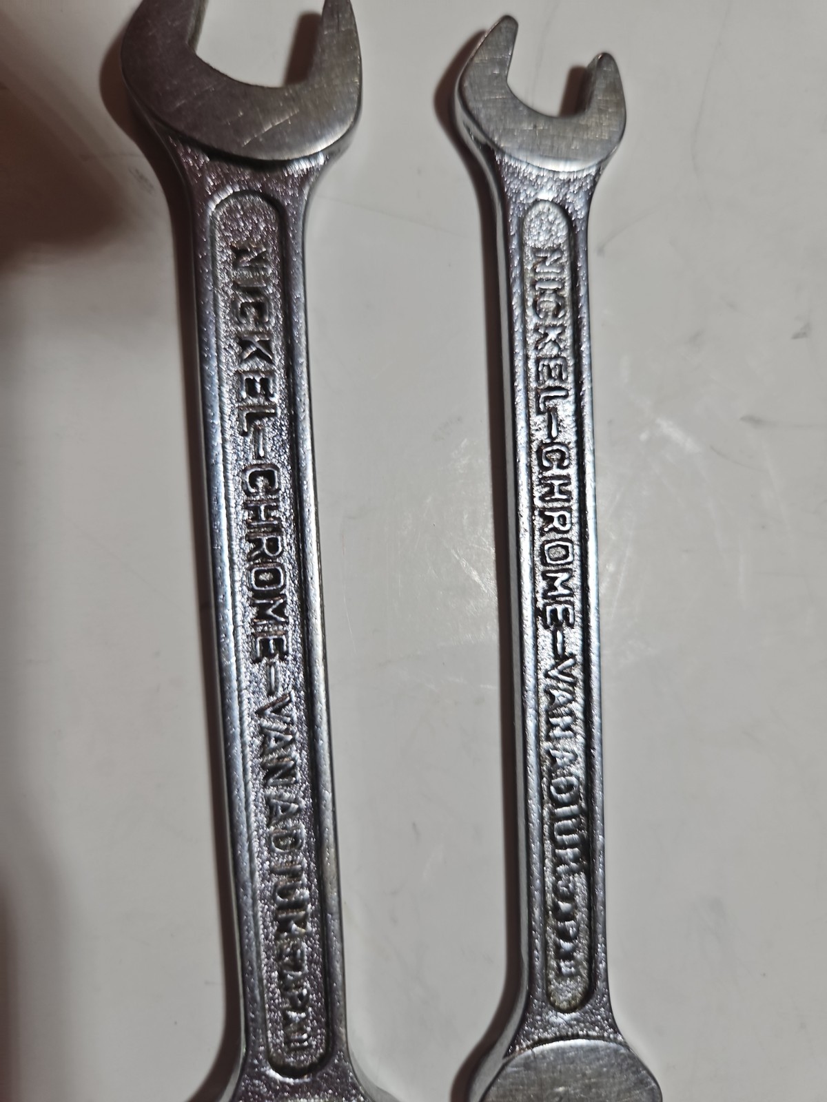 3 Vtg Toyota Motor open end wrenches metric 8-10, 10-12 and 14-17. Japan