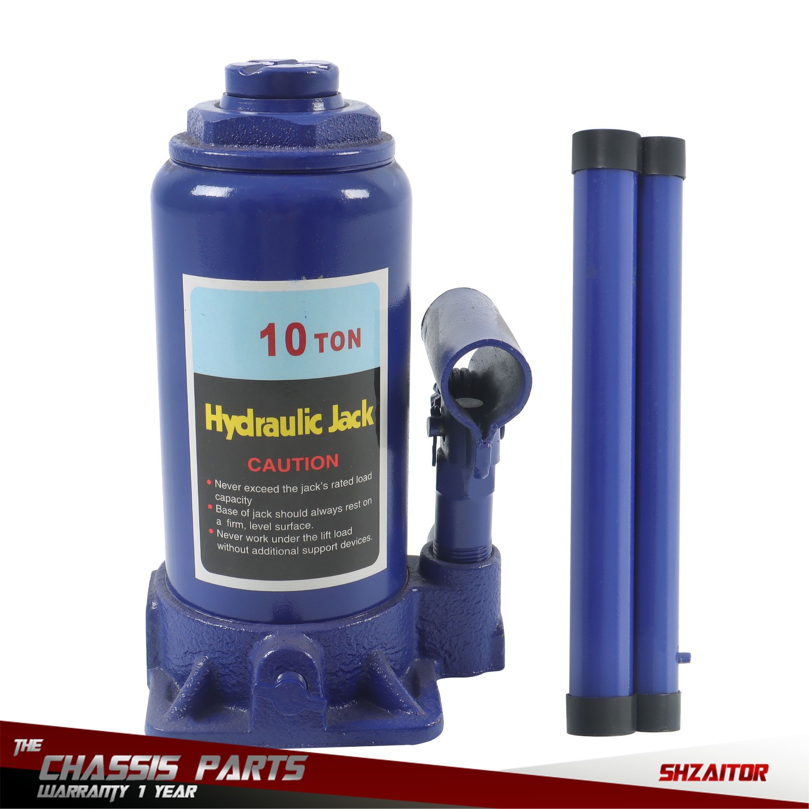 10 Ton Hydraulic Bottle Jack Car Caravan Boat Lifting Tool Heavy Duty 20,000lbs