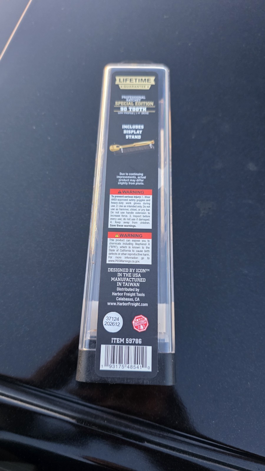 Icon 1/4 Inch Special Edition 24k Gold Plated Ratchet
