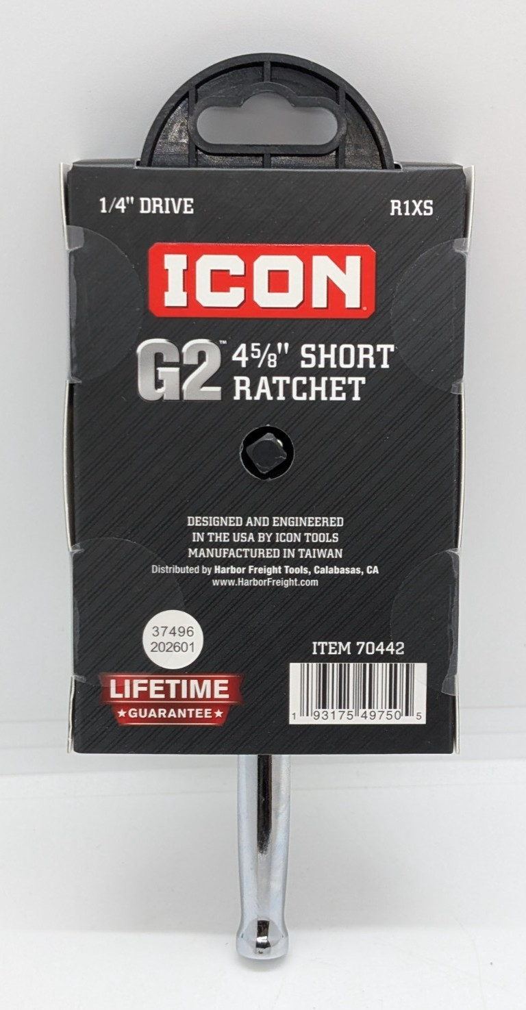 ICON 70442 G2 4-5/8″ Short Ratchet – NEW IN BOX!