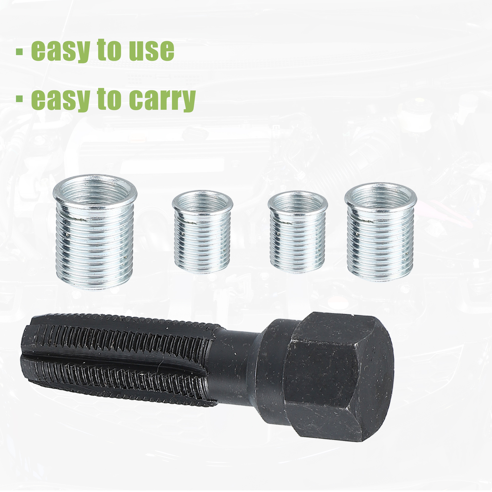 FIVE 14mm Cylinder Head Rethreaded Kit Universal Reamer Cylinder Thread Repair