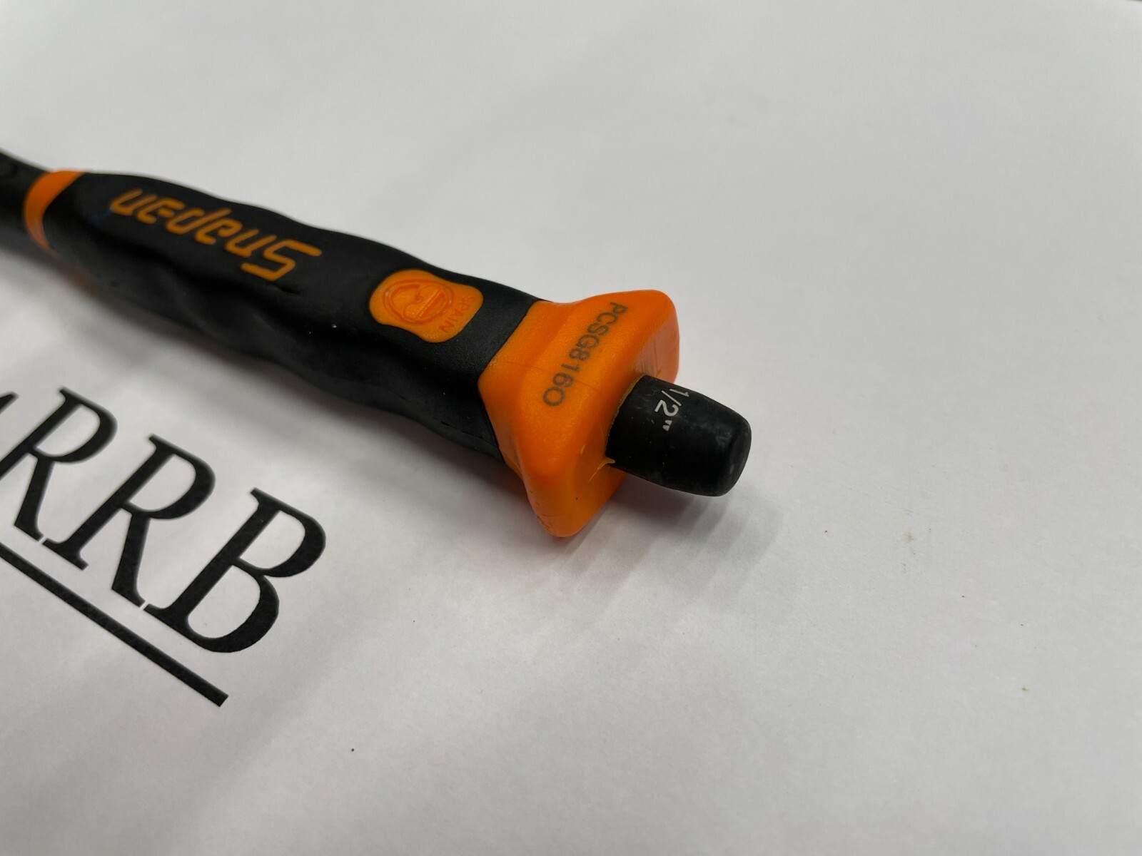 Snap-on Tools SPAIN NEW ORANGE Soft Grip 1/2″ Flat Edge Chisel PCSG816O