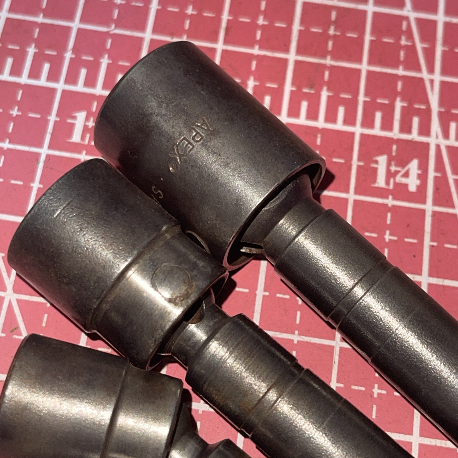 Apex USA Hex 7/16 Power Drive 7 Piece 5/16 – 5/8 Wobble Socket Adapter Extension