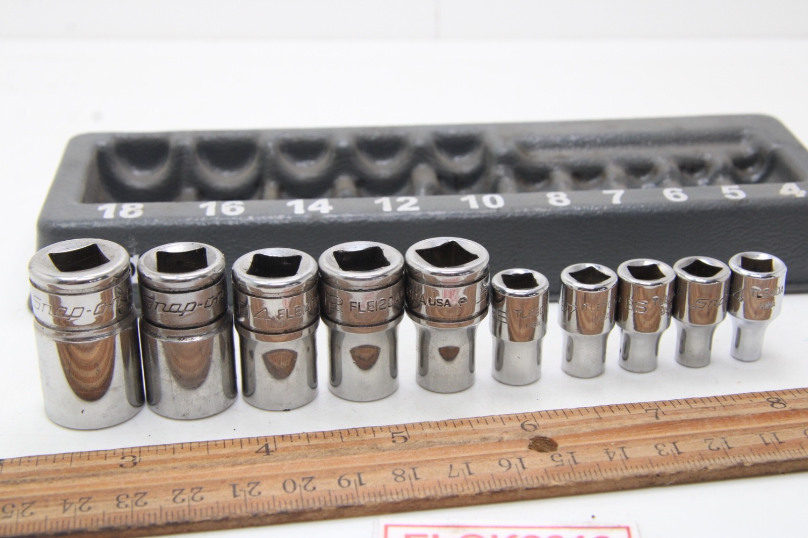Snap-on FLE/TLE 10 Piece 1/4″ 3/8″ Drive Inverse Torx Socket Set Chrome USA