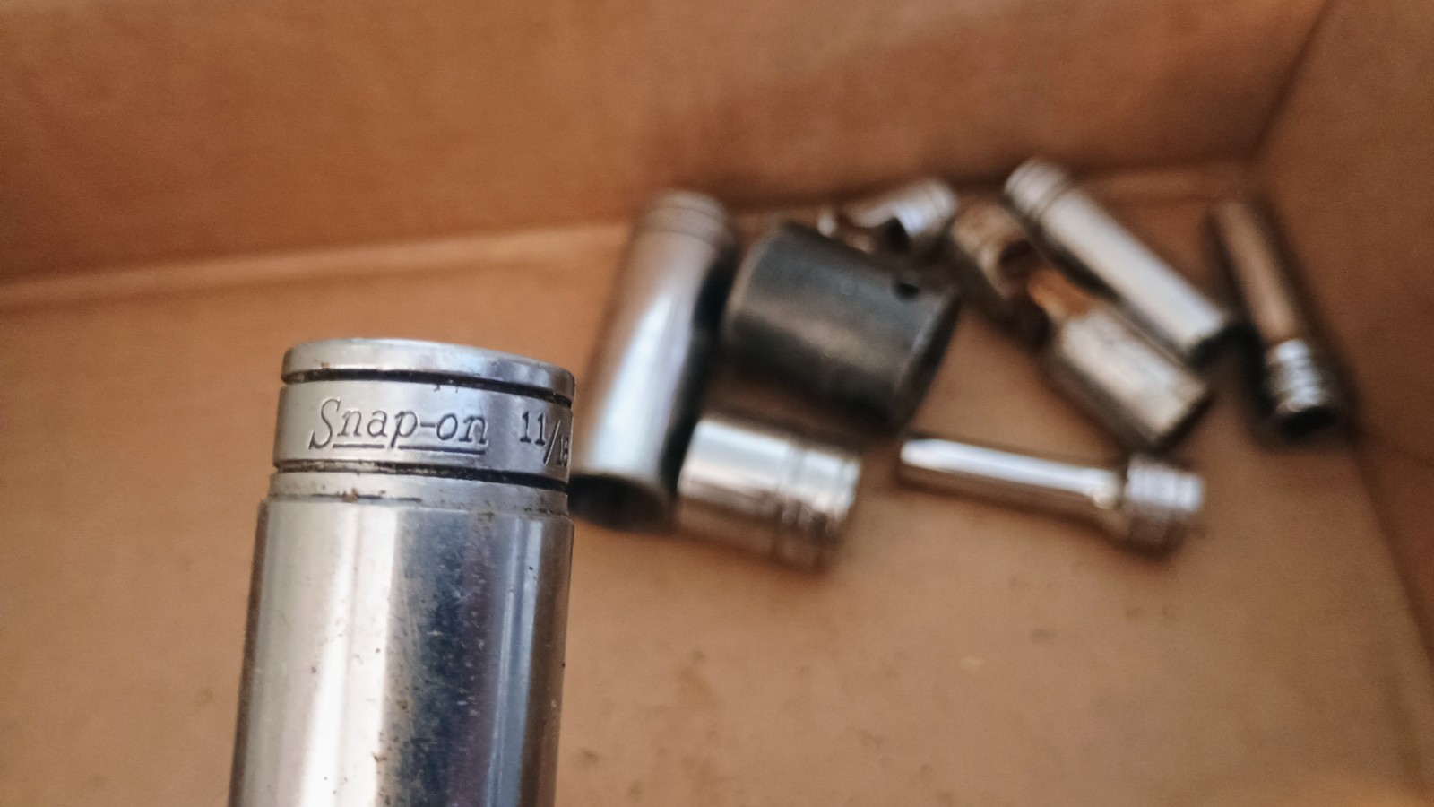 Snap On Socket Lot Im260 Sfs221 Sfs241 Sfs161 Sfs121 Sfs081 Lot Of 9