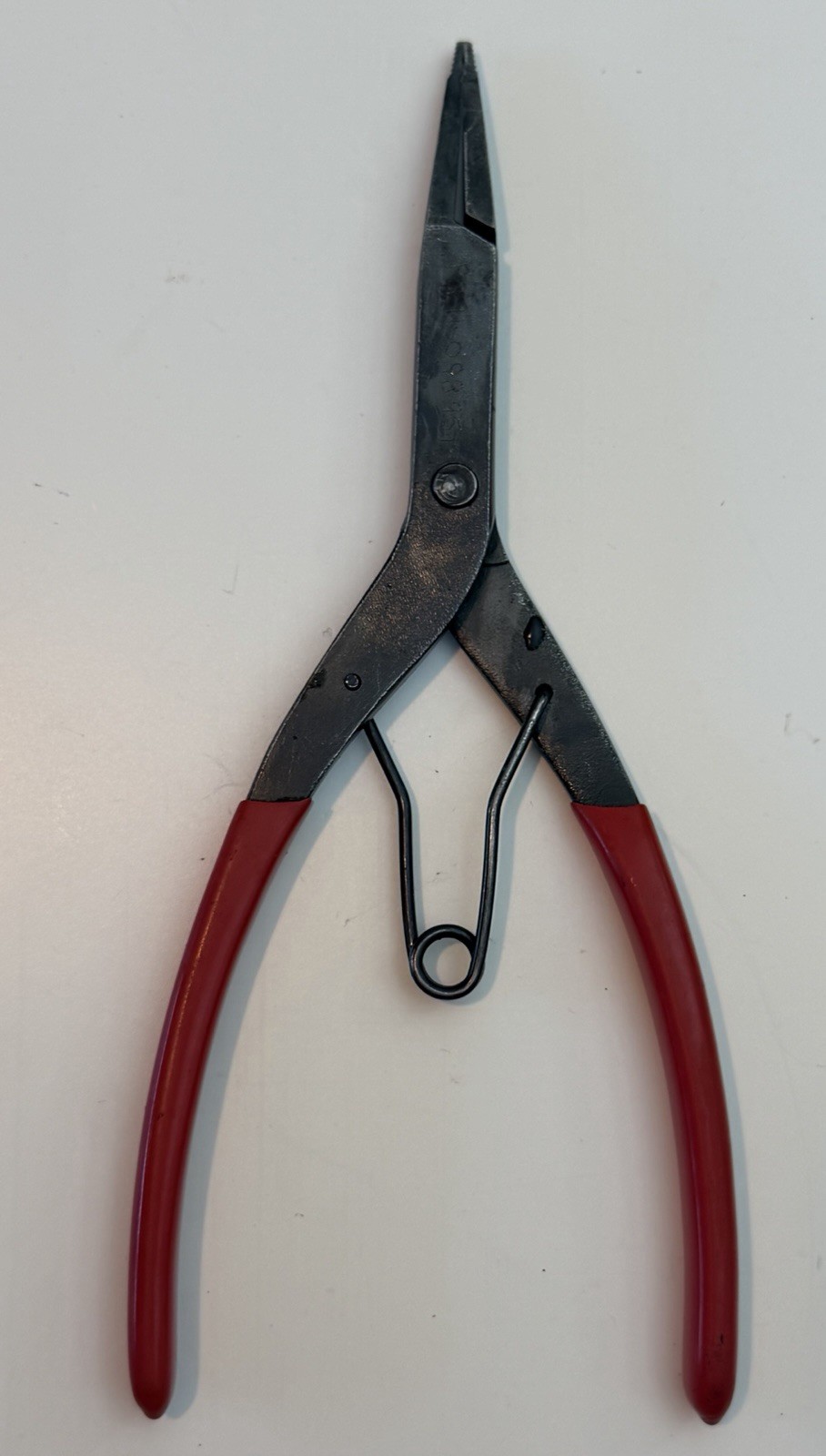 Snap on Tools USA 71CP 9” RED Handle Snap Ring Pliers With Spring Loaded Handles