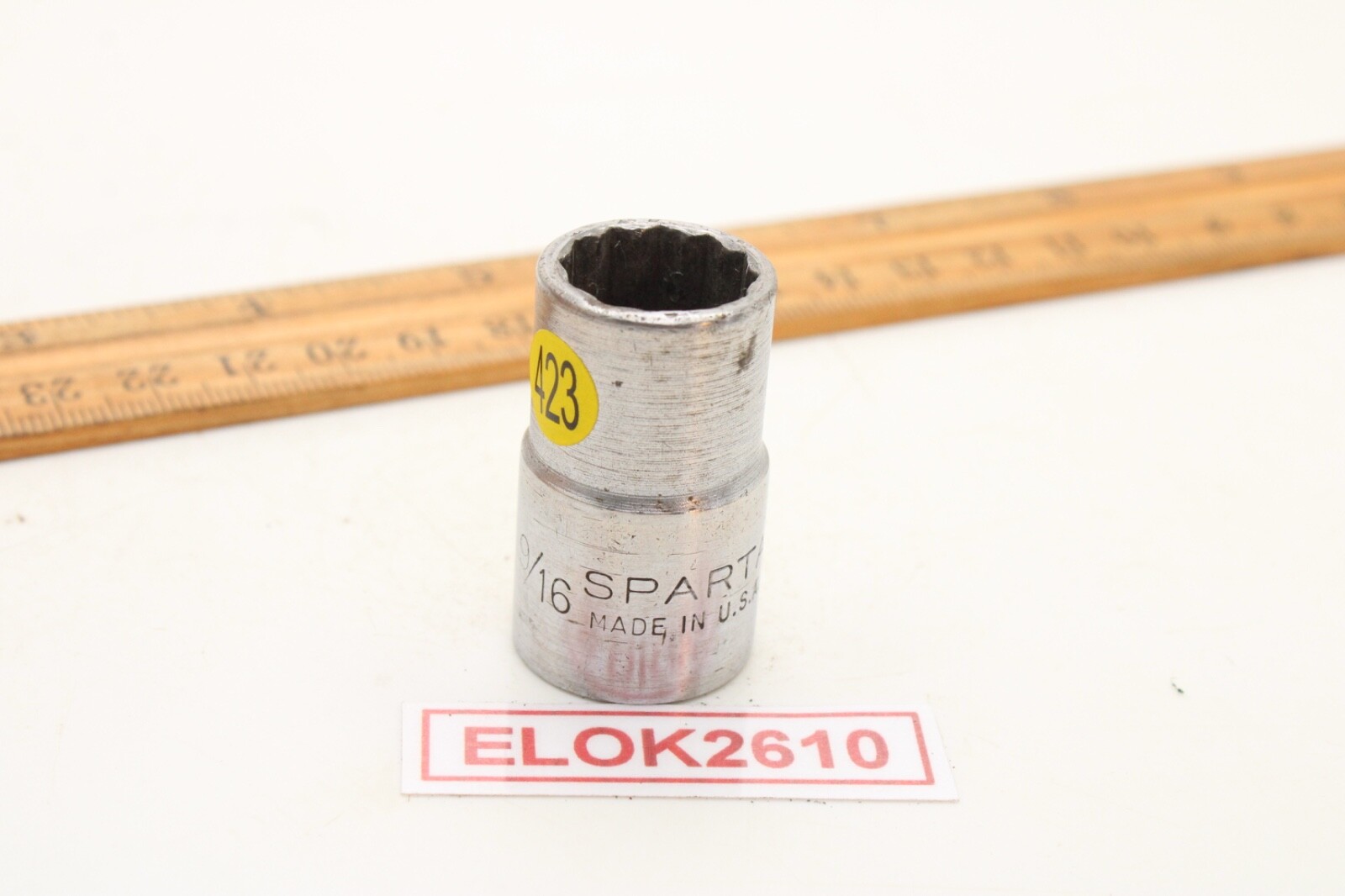 Sparta CT-1218 9/16″ 1/2″ Drive 12 Point SAE Chrome Socket USA