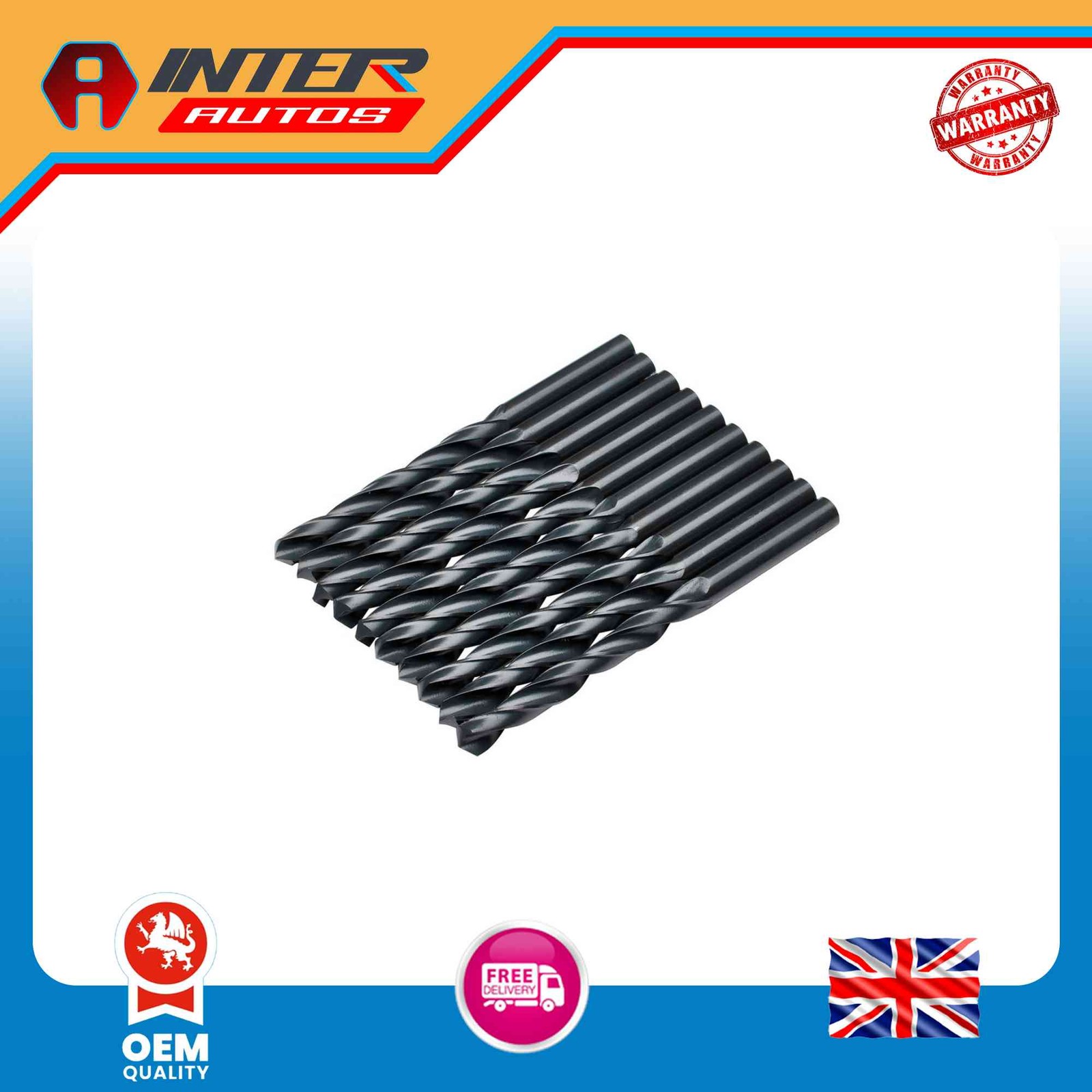 Draper Expert HSS Drill Bit, 8.5 x 220mm (Pack of 10) 38814