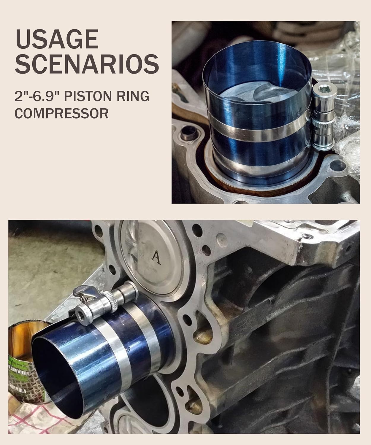 Corrosion-Resistant Piston Ring Tool Kit – Adjustable Sizes for Easy Engine Care