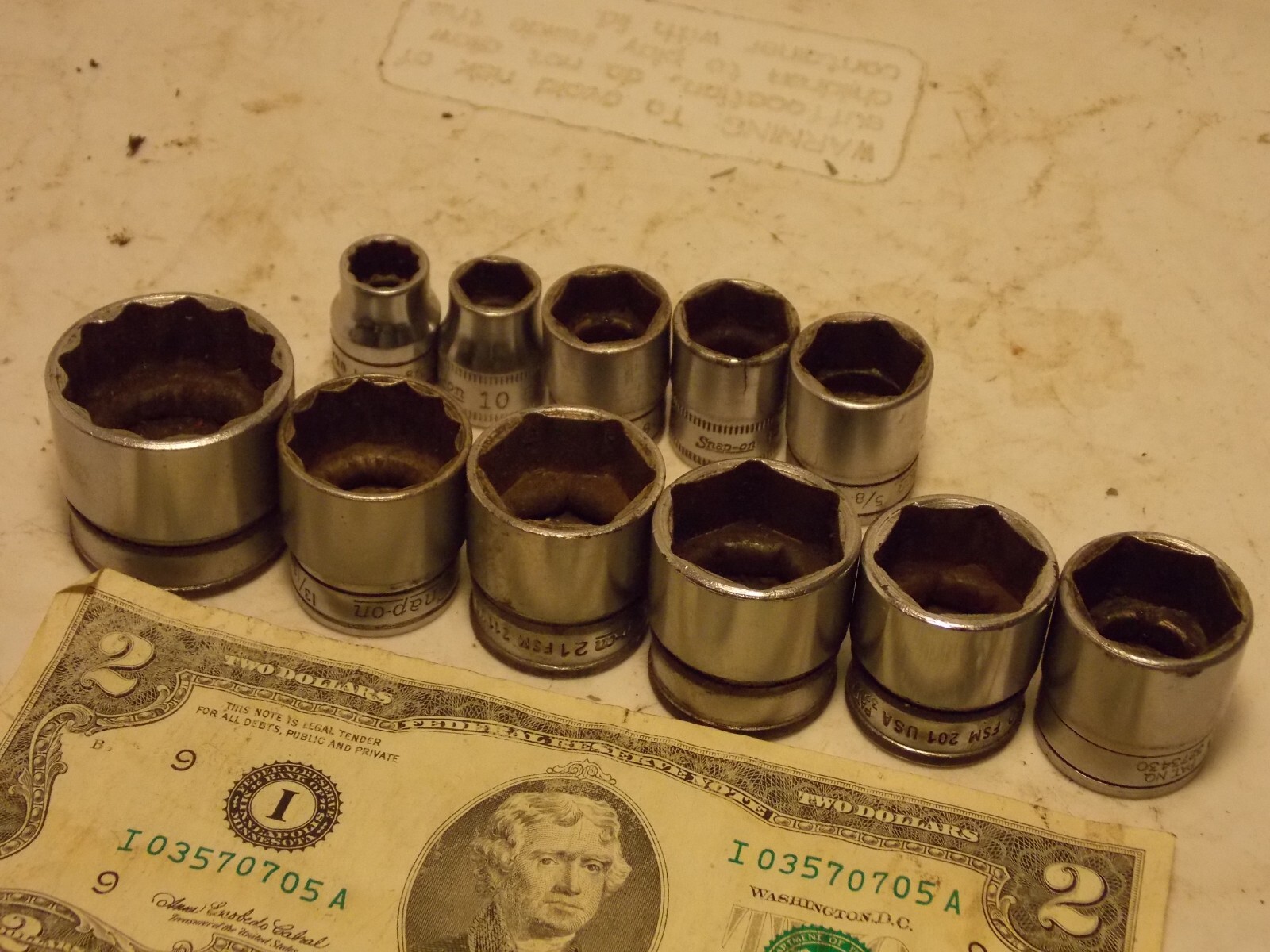 Snap on 3/8″ Drive Shallow Chrome Sockets Singles 26 26mm 3/4 FREE shipafter1