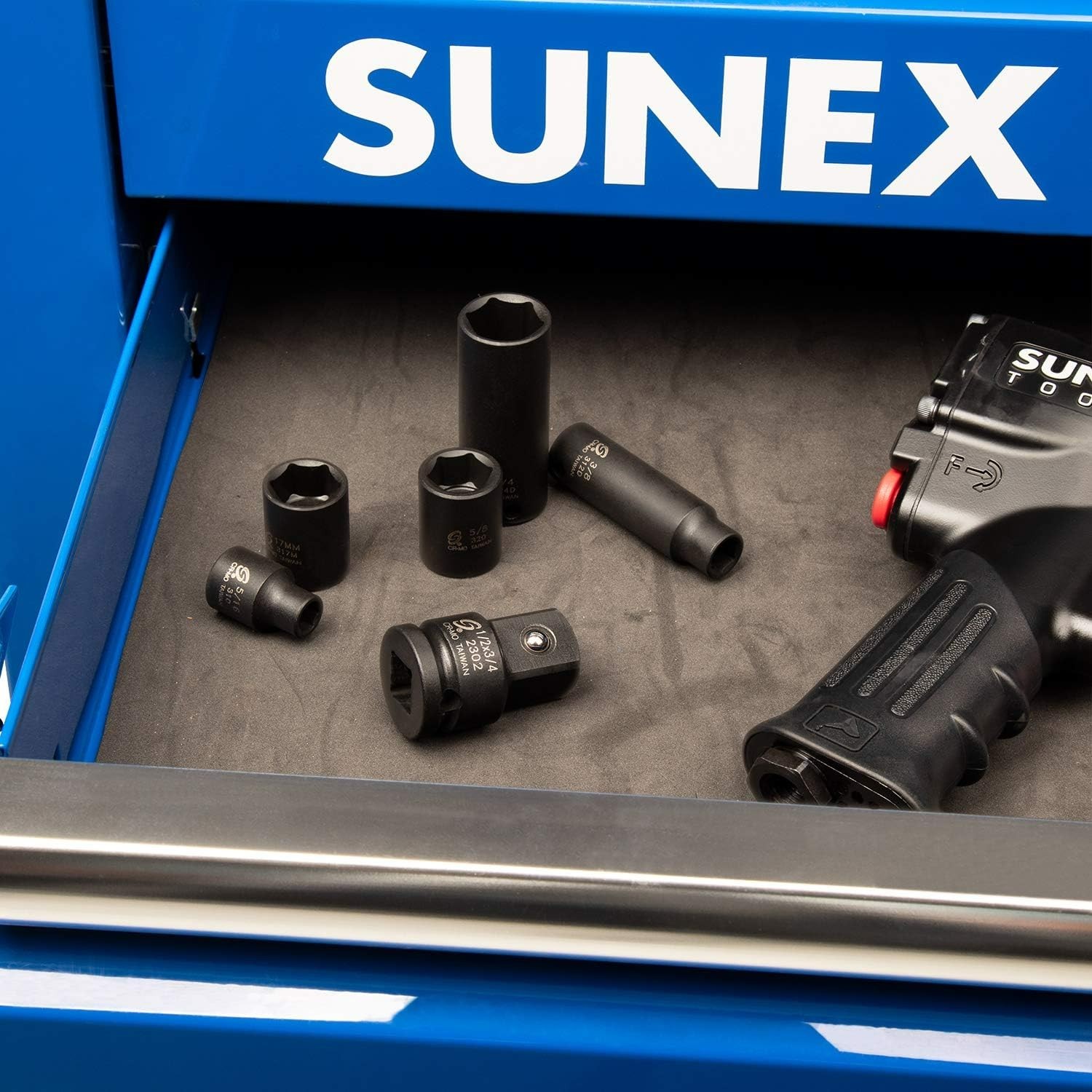 «SUNEX TOOLS 2302, 1/2 Inch Drive, 1/2″» Female x 3/4″» Male Impact Adapter, 1″