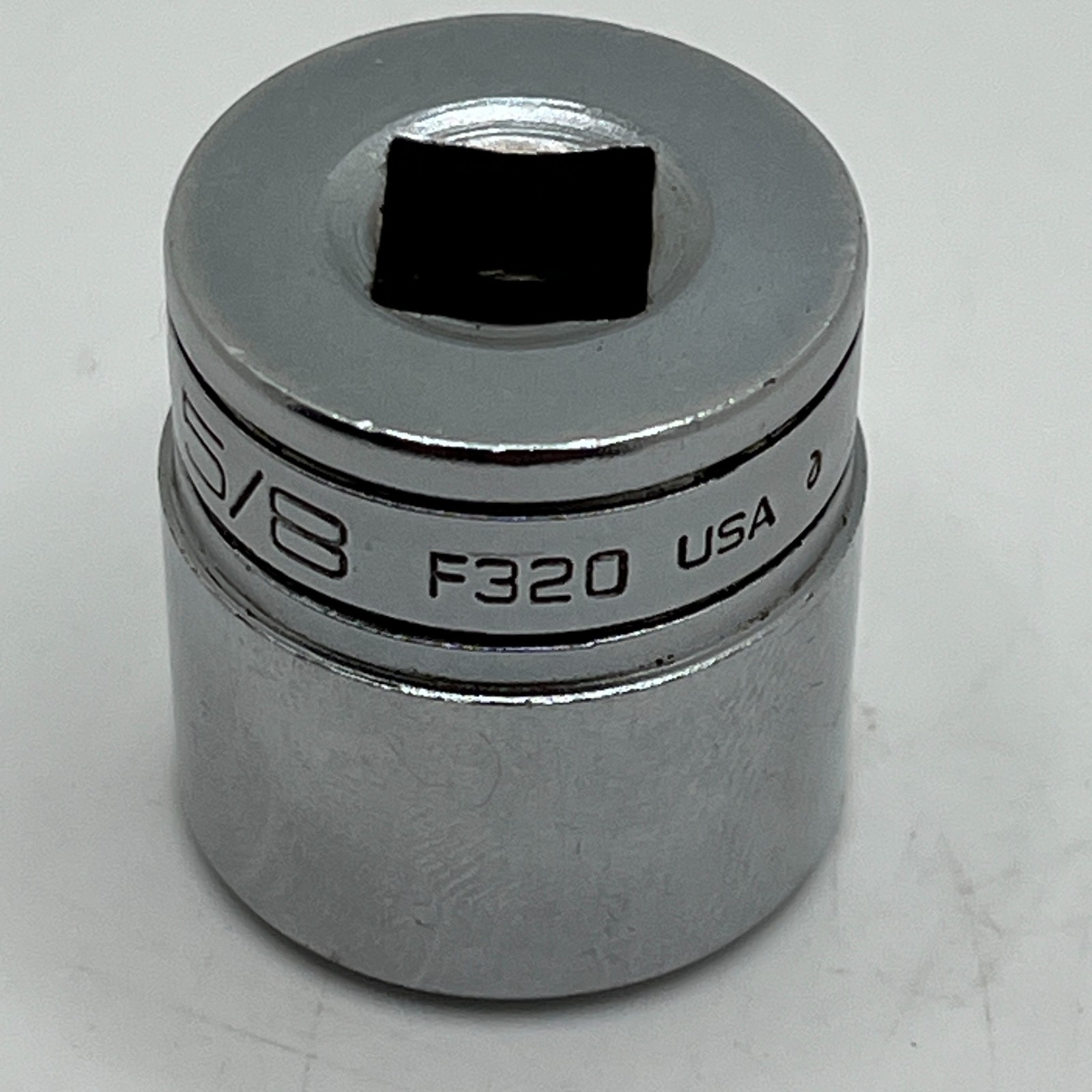 Snap-On Tools USA F320 3/8″ Drive 5/8″ SAE 8-Point Double Square Chrome Socket
