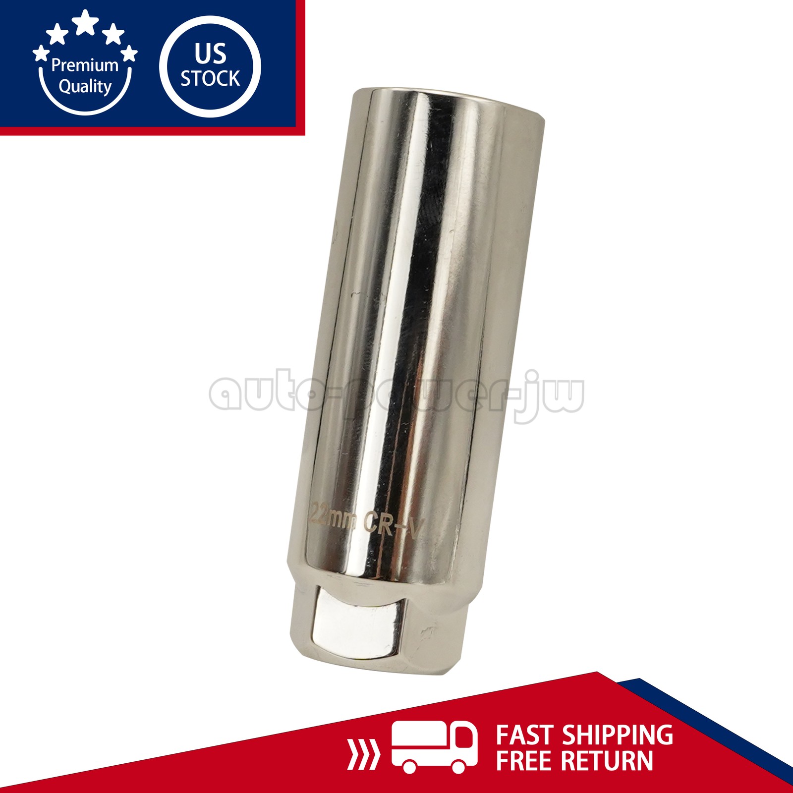 7/8» 22mm O2 Oxygen Sensor Socket Removal Tool Side Wire Cutout 1/2″ Drive US