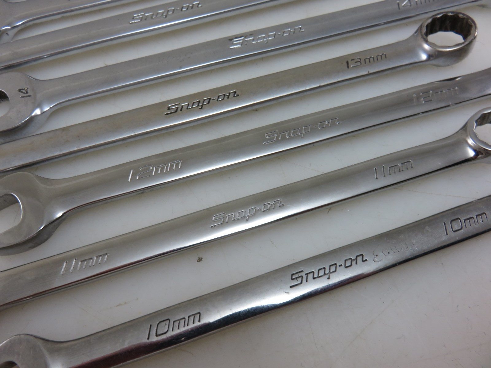 Snap-On METRIC OEXM Series Combination Wrench 8pc Set 10mm-17mm