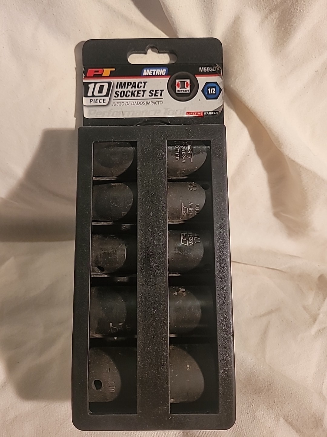 Performance Tool 10pc Impact Socket Set 10mm to 22mm
