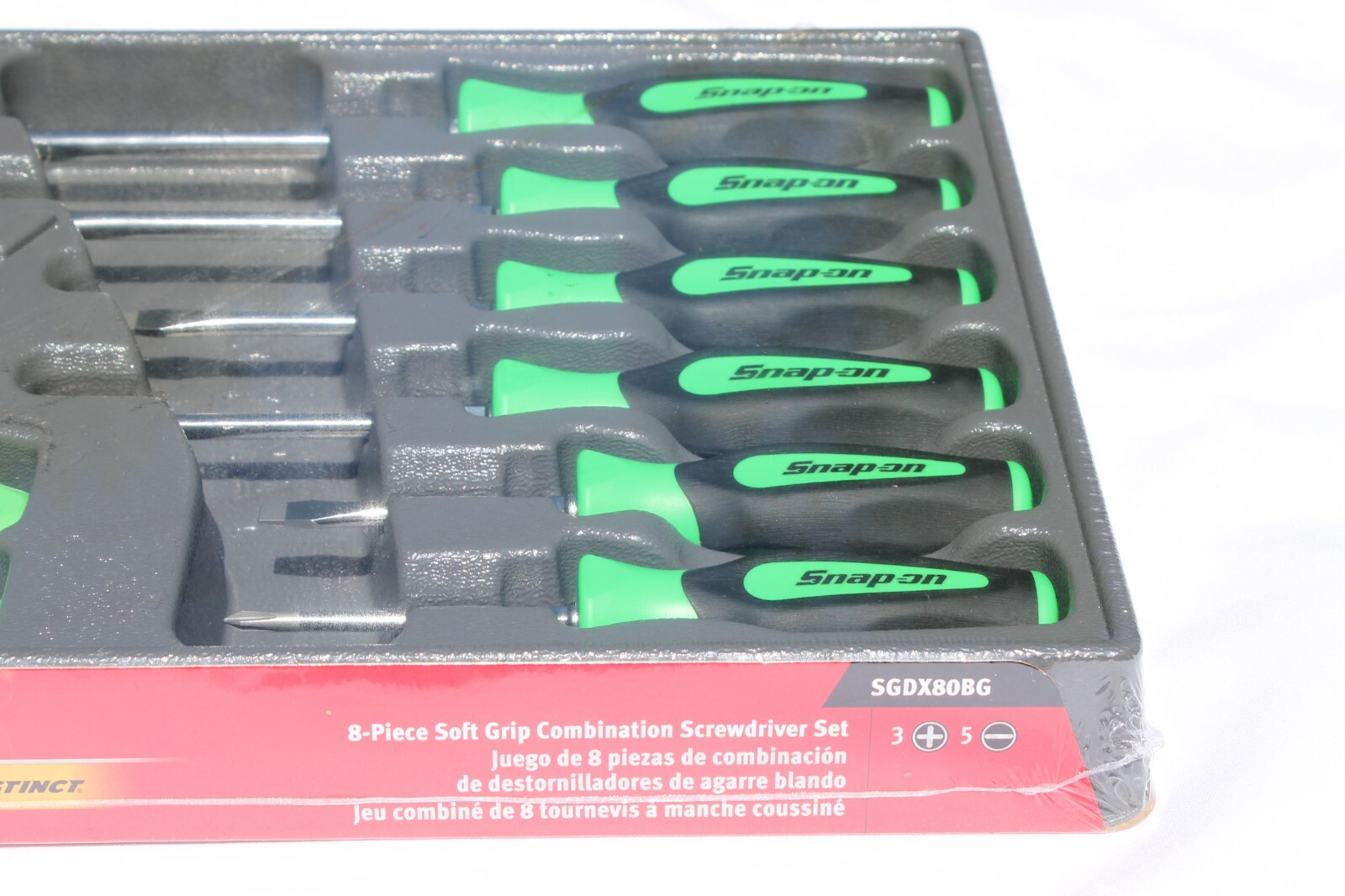 Snap-on Soft Grip Combination Screwdriver Set SGDX80BG