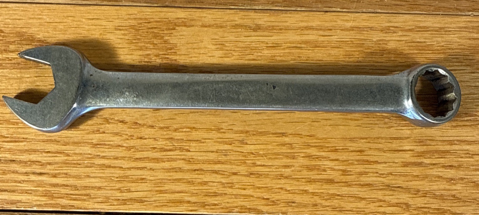 1940s Van Herbrand Chrome 1220S 5/8” Combination Wrench