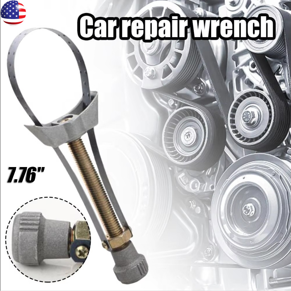 Oil Filter Removal Tool Strap Wrench Diameter Adjustable 60mm To 120mm Car Auto