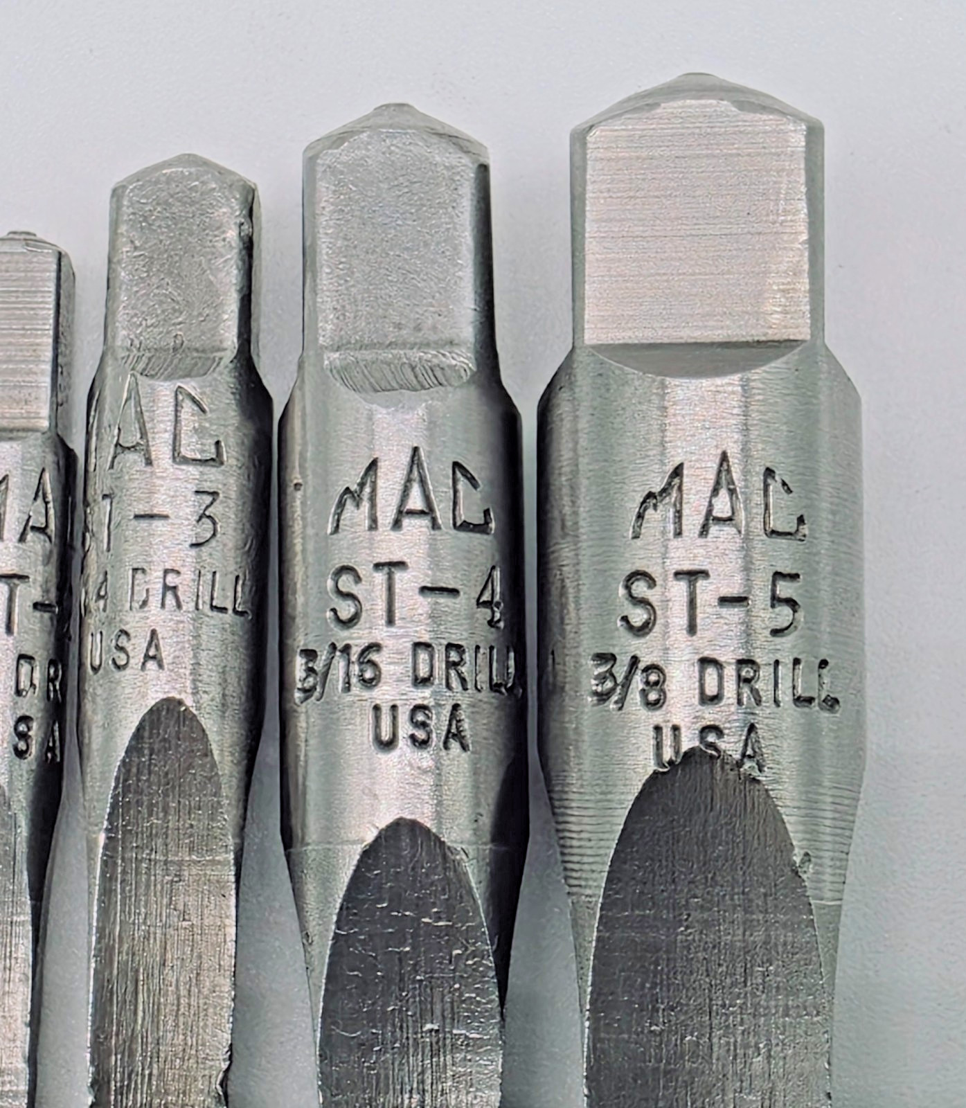 MAC Tools 5663ES 5 Piece Screw Extractor Set Size 1-5 Made in USA