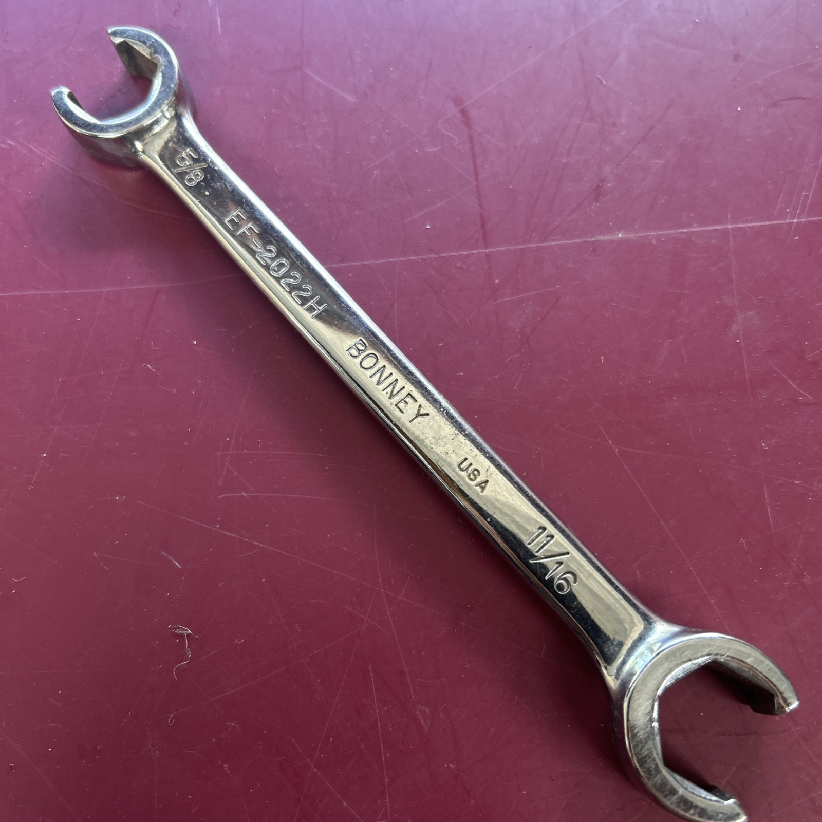 BONNEY – 5/8 X 11/16, EF-2022H Line Flare Nut Wrench – USA