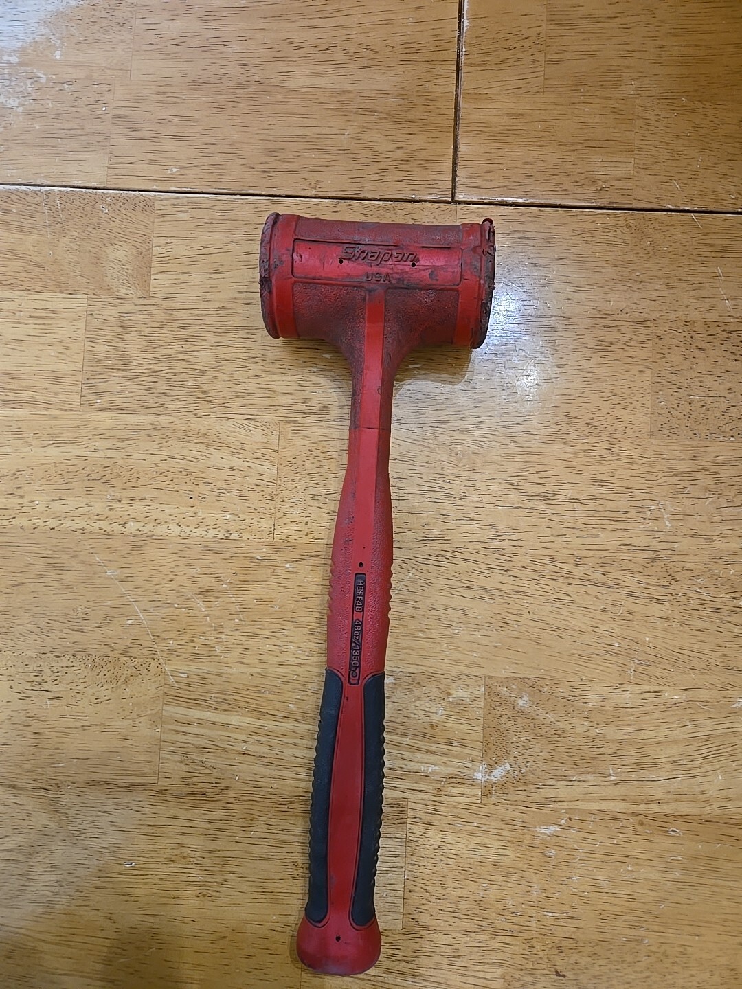 Snap On 15″ 48OZ Soft Grip Dead Blow Hammer Red HBFE48