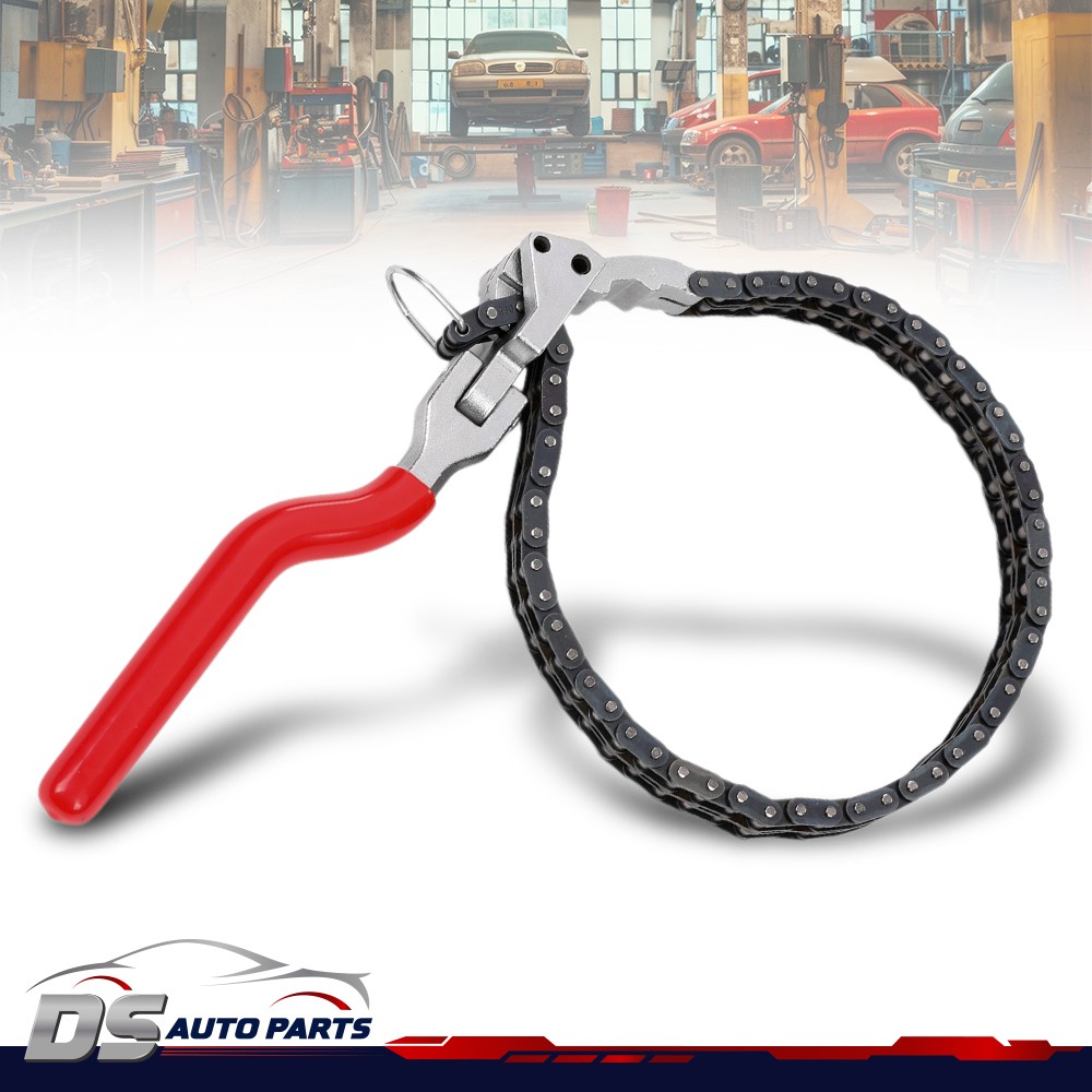 Heavy-Duty Ratcheting Chain Wrench Oil Filter Change Pipe Fittings 60-160mm