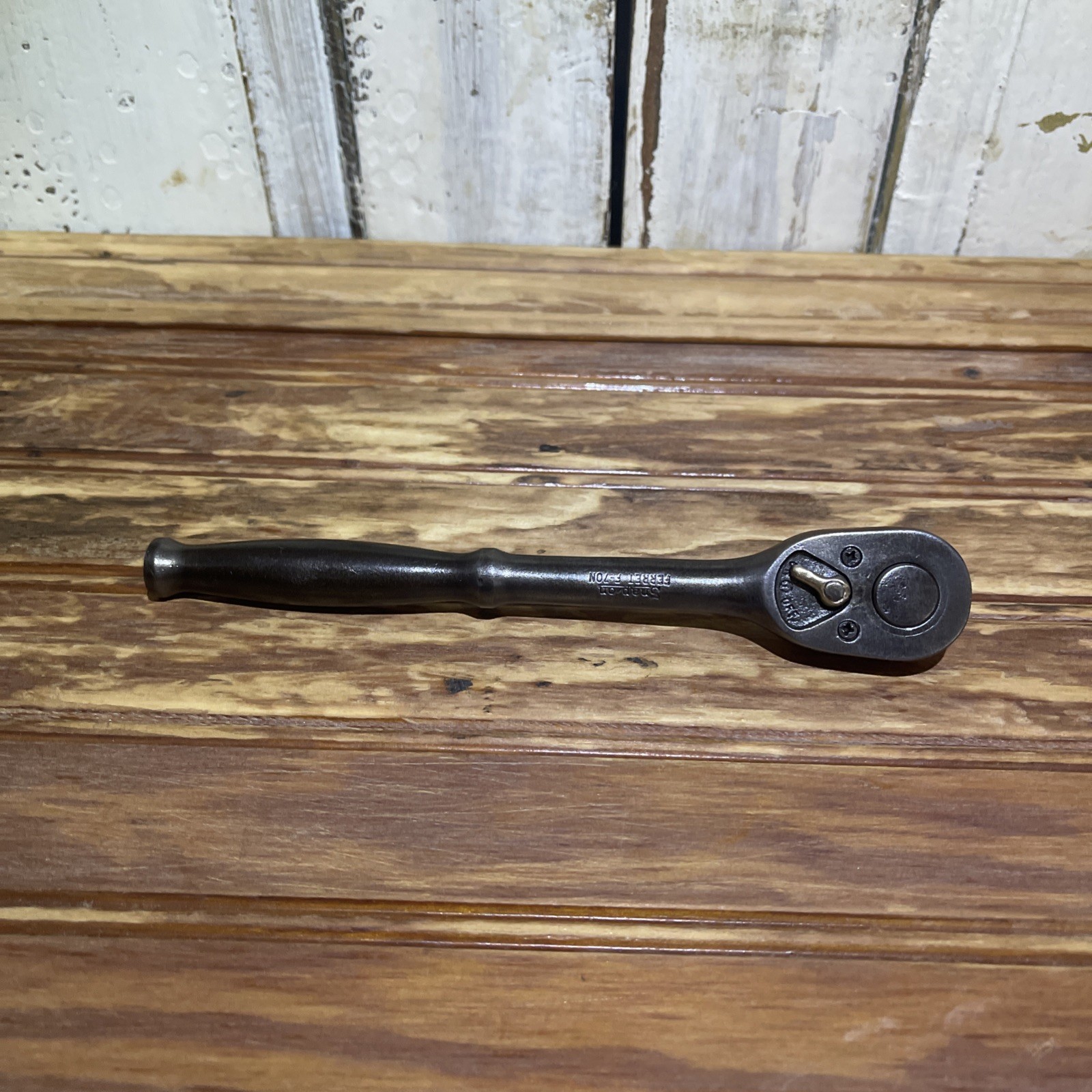 Snap On F-70-N – 3/8” Drive, Chrome, Ferret, Ratchet-USA-NICE-Vintage-
