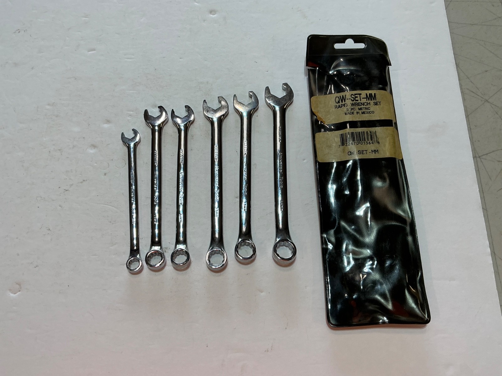 Universal Tools 6 pc metric rapid wrench set 8mm to 14mm