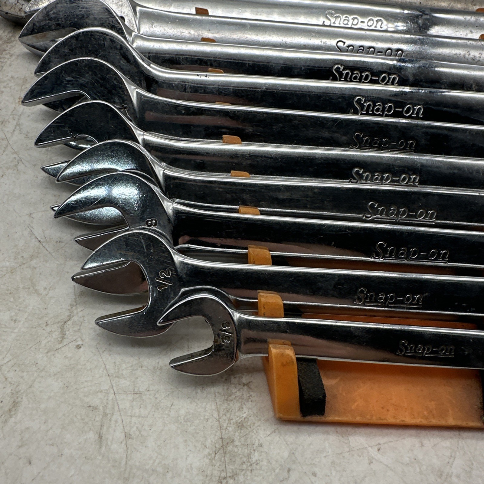 Vintage Snap On VO Series Open End Wrench Set, 12 Total Underline Snap On USA!!’