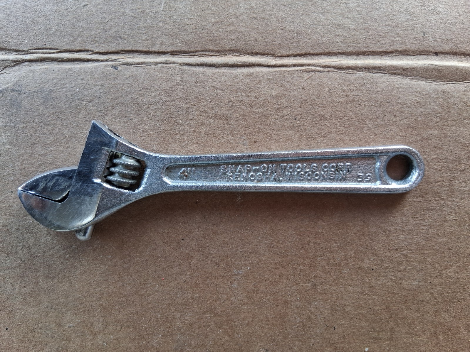 vintage blue point snap on 4” adjustable spanner wrench