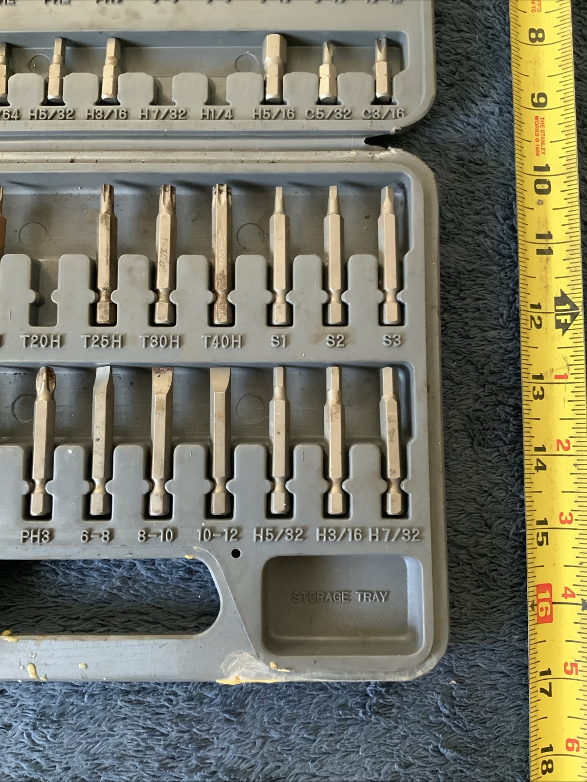 Blue Point Power Bit Set….see Pics…..missing Couple….surface Rust….