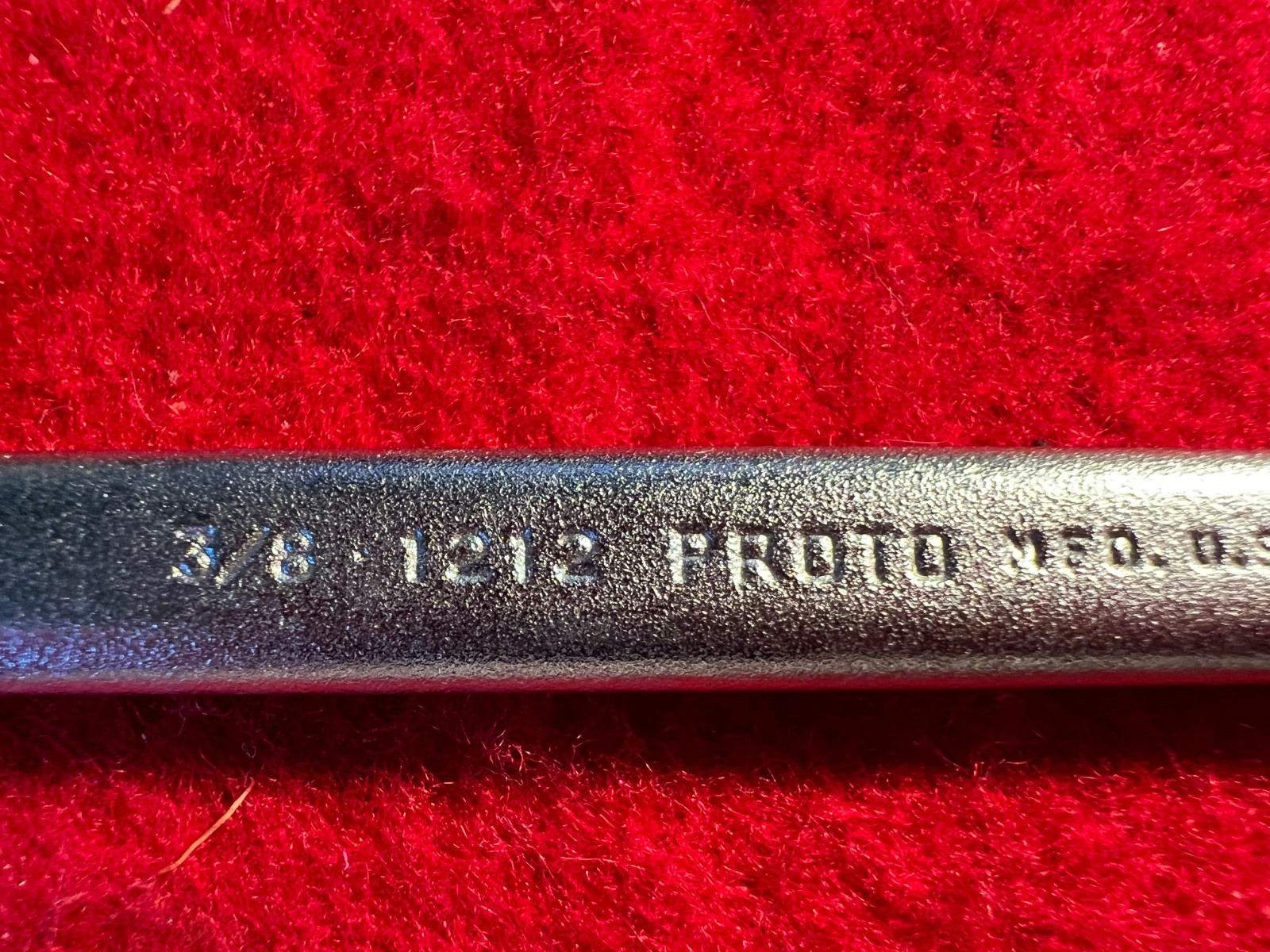 Proto 3/8″ Combination Wrench 1212 Open-ended, Box End MFD U.S.A. 12 Point