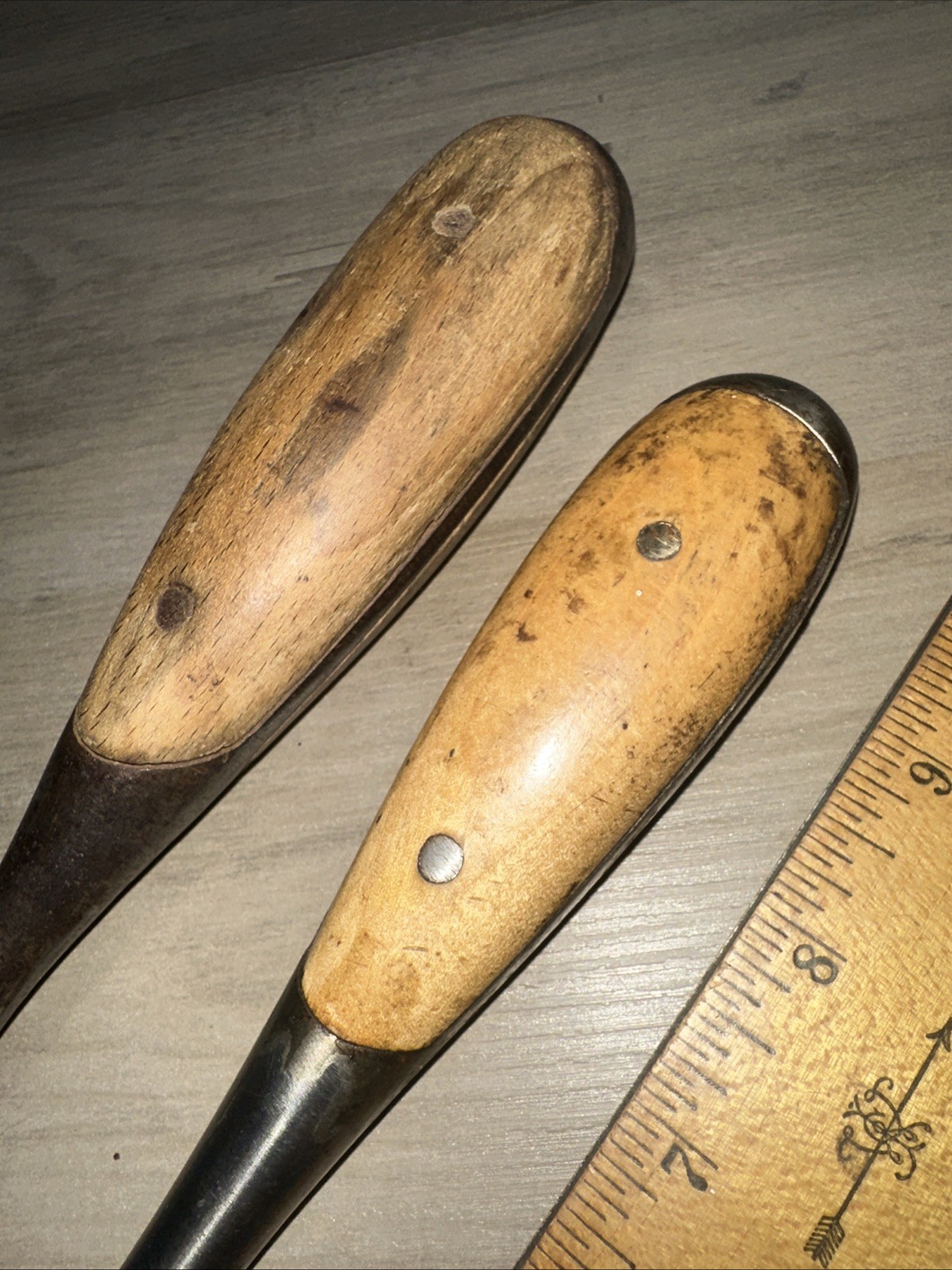 Vintage Federal Screwdriver Flat Slotted Wood Handle & Unbranded Perfect Handle