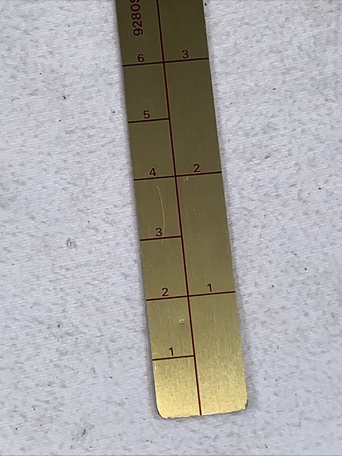 Du Pont Auto Metal Measuring Mixing Stirring Stick Cronar Silver Vtg 9500S 9504S