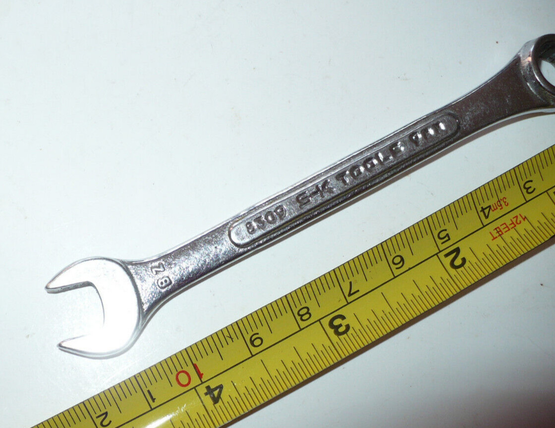 Vintage 8309 9mm SK S-K Combination Wrench 9mm Forged Alloy USA 5 inches long