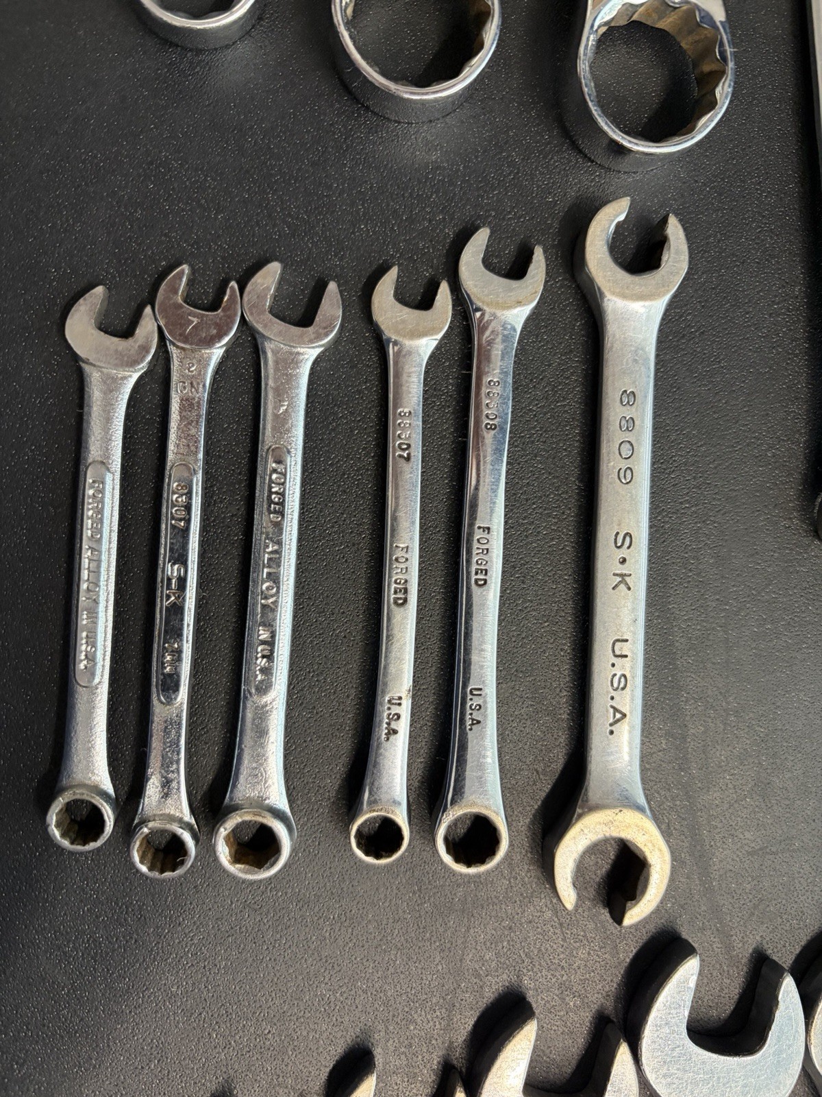 SK Tools Polished Wrench Lot Of 41