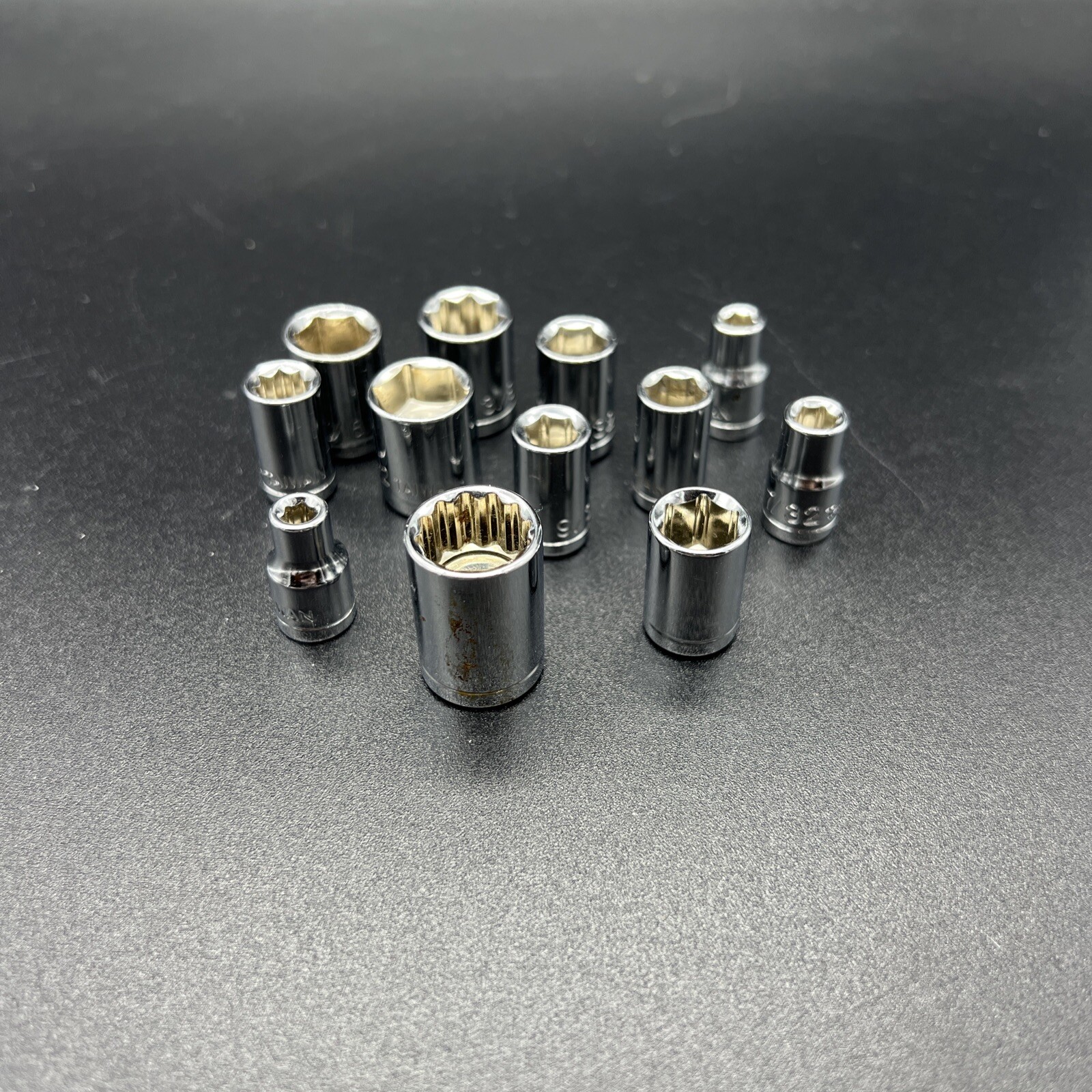 1/4″ Drive SAE Sockets – 12 pieces – Sizes in description