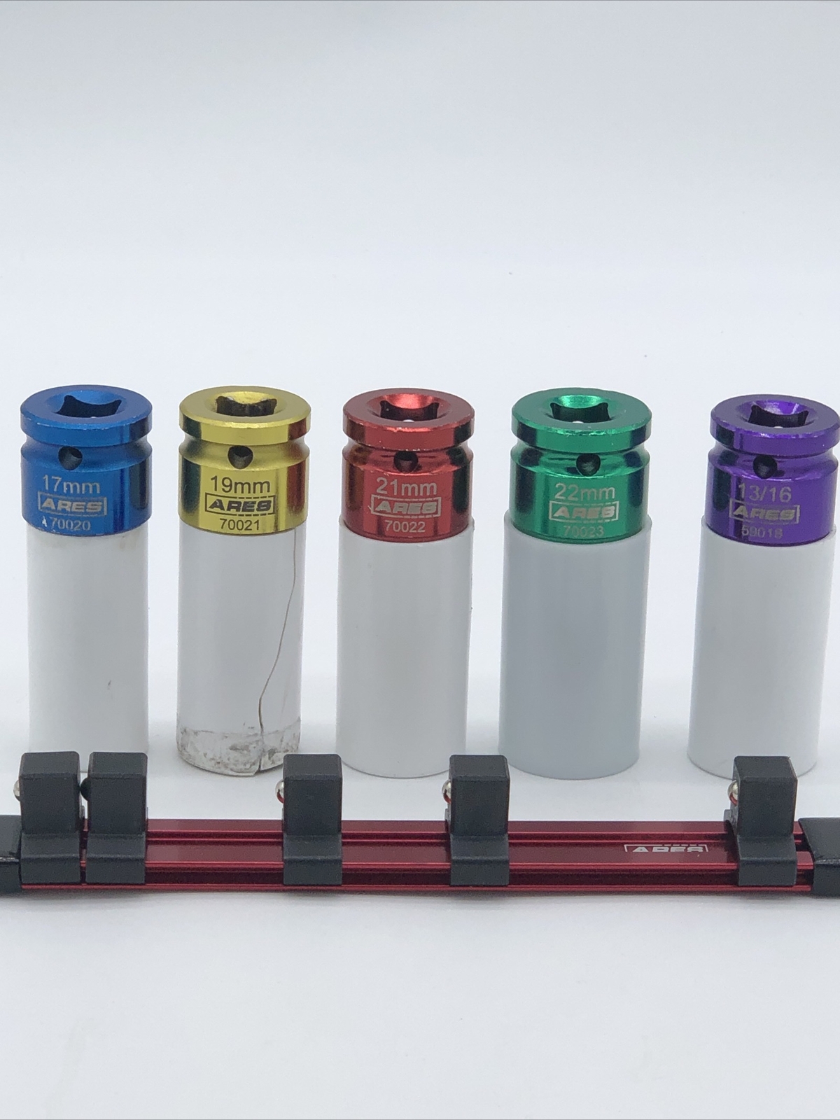 ARES 5 PCs 1/2” Impact Drive Lug Nut Sockets Non-Marring