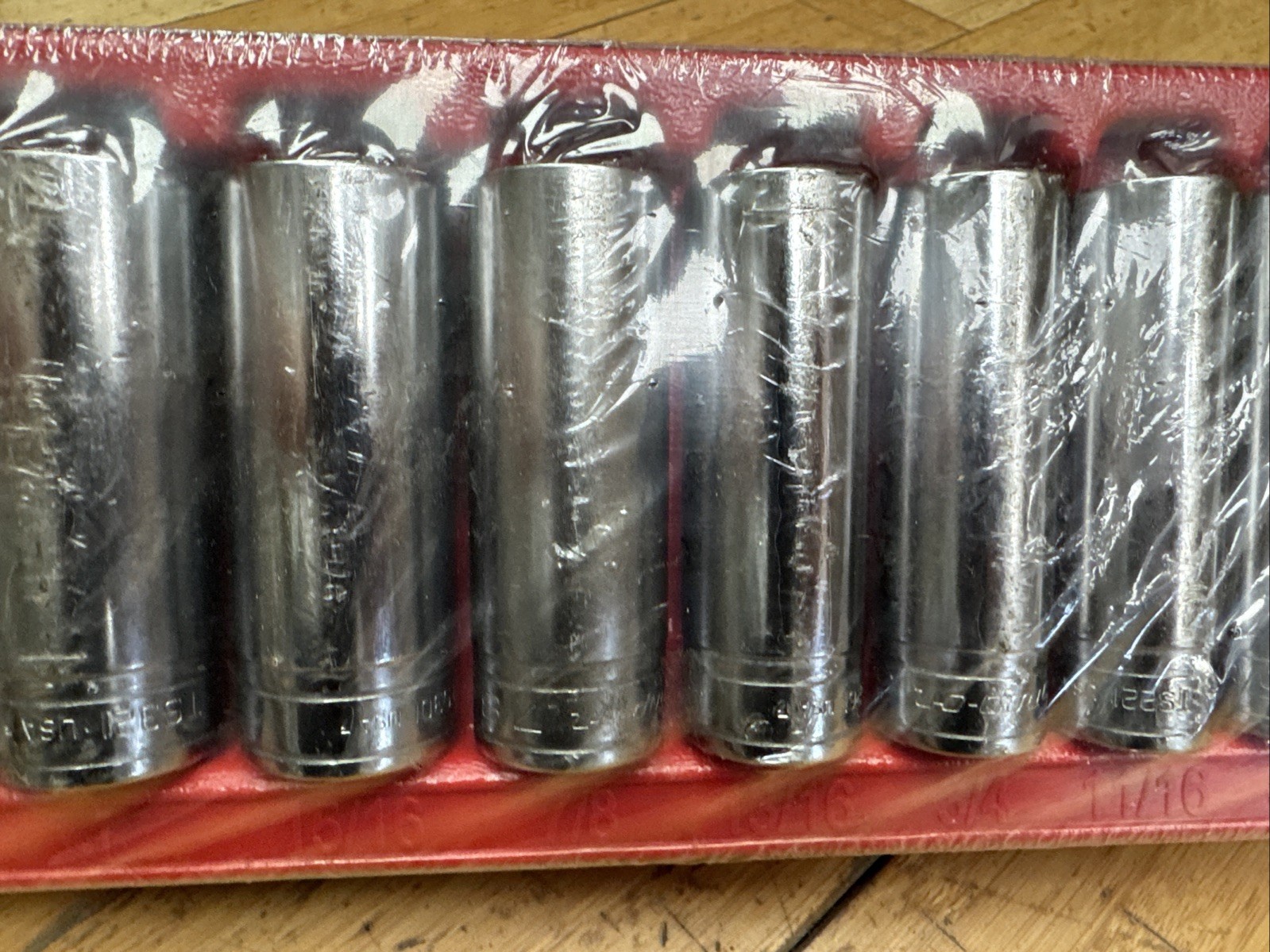 SNAP ON 313TSYA 13pc 1/2” Drive SAE Flank Drive Deep Socket Set (3/8 – 1 1/8)